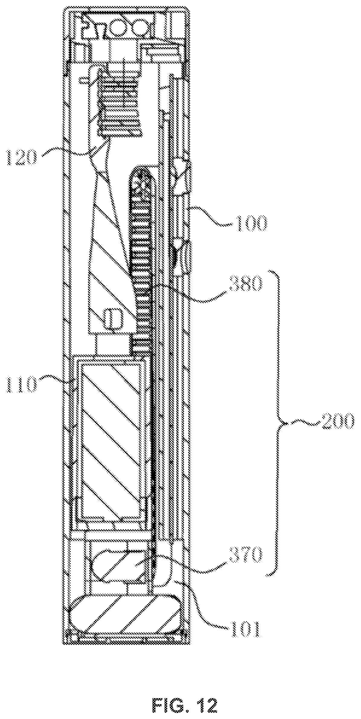 Patent US12303016 Figure 12 – Disinfection device and toothbrush