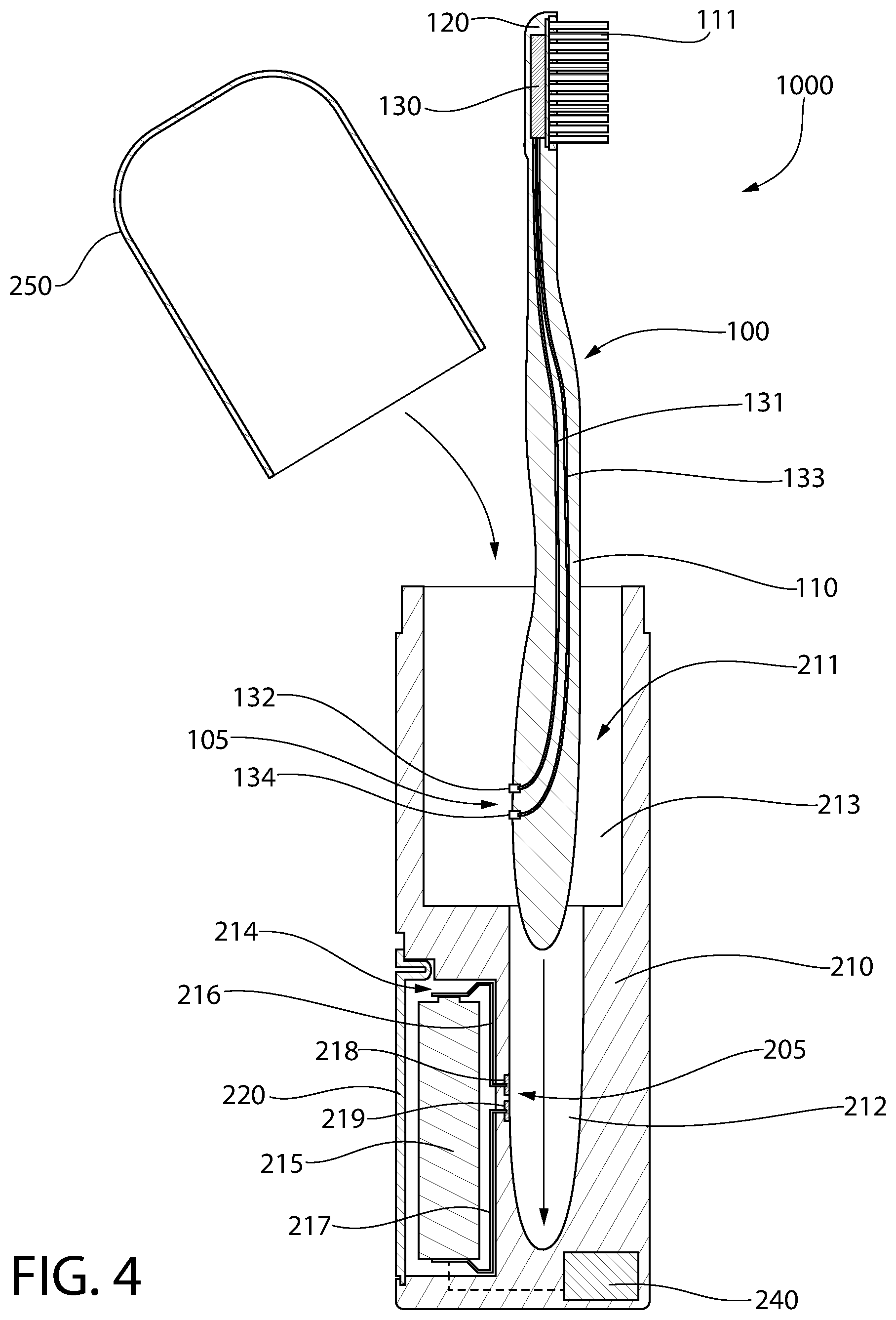 Patent US12303017 Figure 4 – Oral care implement
