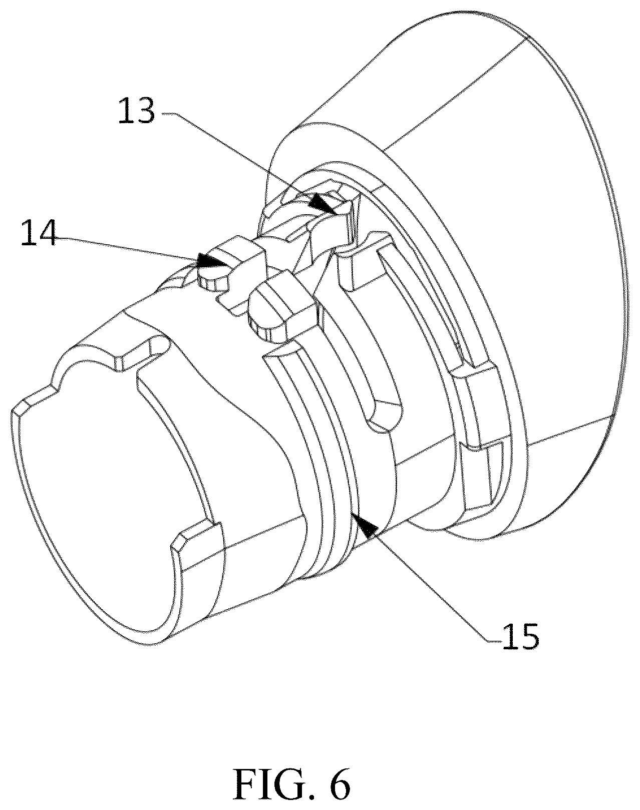 Patent US12303019 Figure 6 – Replacement brush head and oral hygiene device