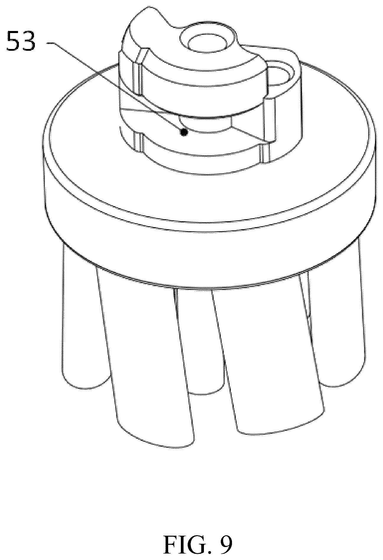 Patent US12303019 Figure 9 – Replacement brush head and oral hygiene device