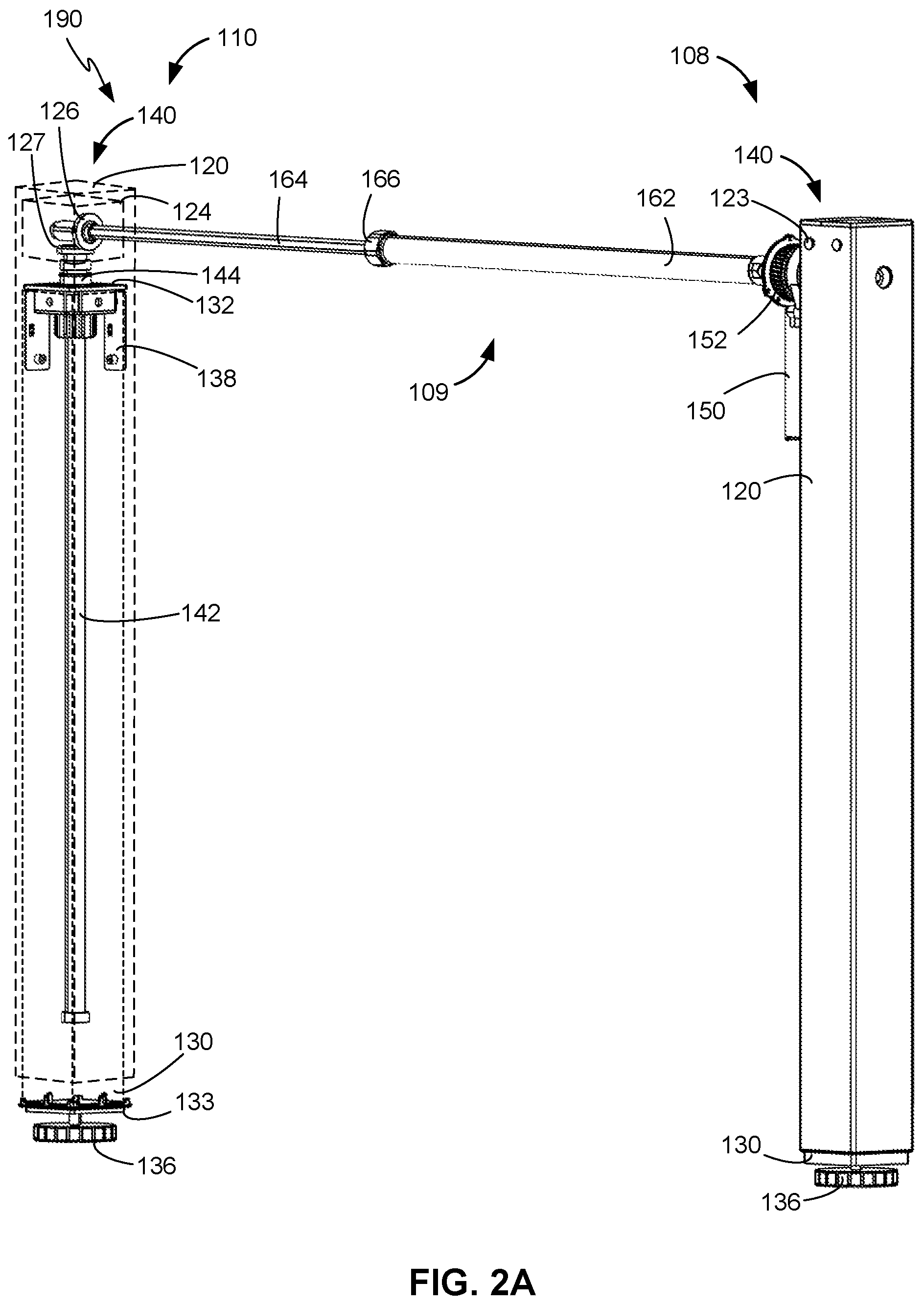 Patent US12303022 Figure 3 – Adjustable desk frame