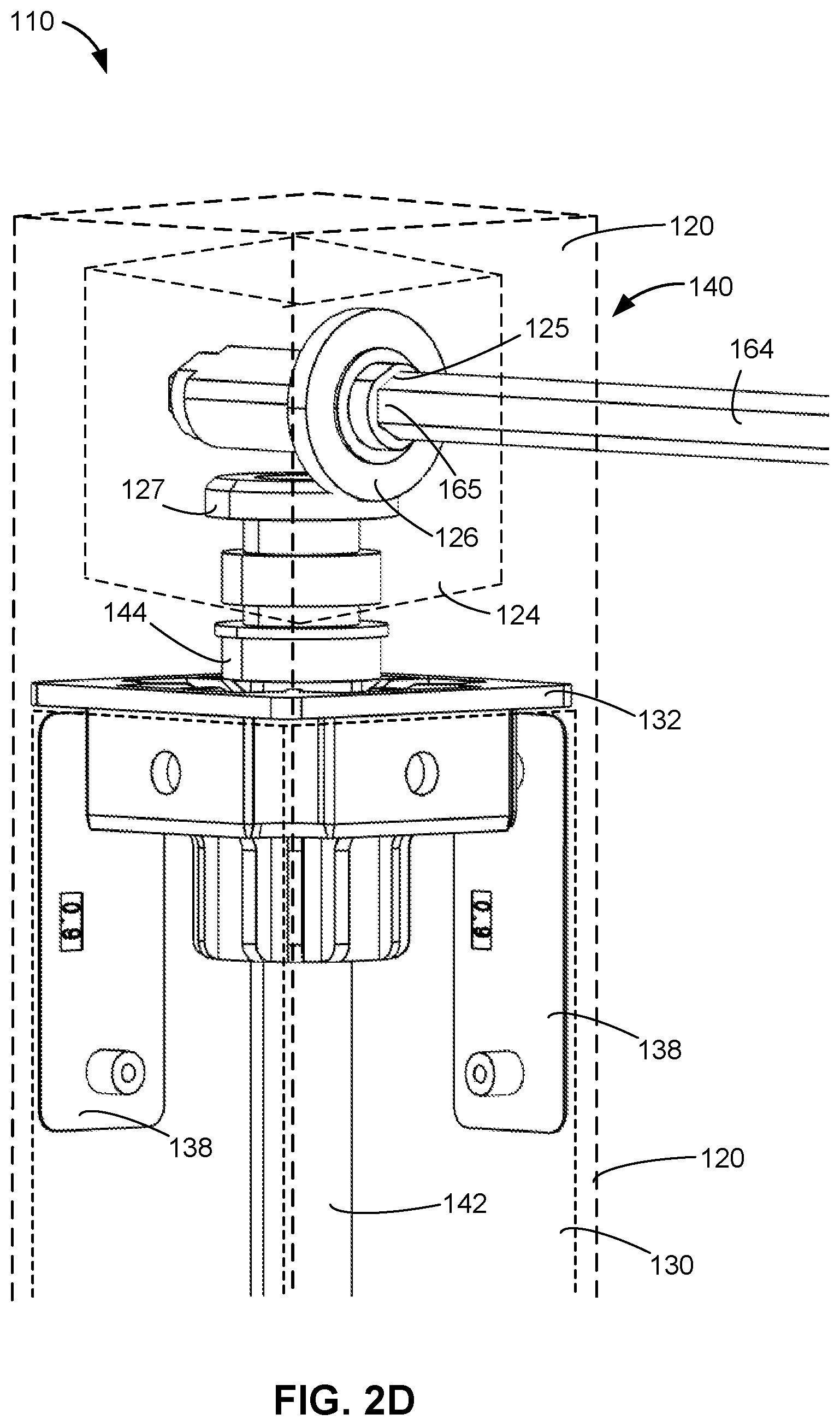 Patent US12303022 Figure 5 – Adjustable desk frame