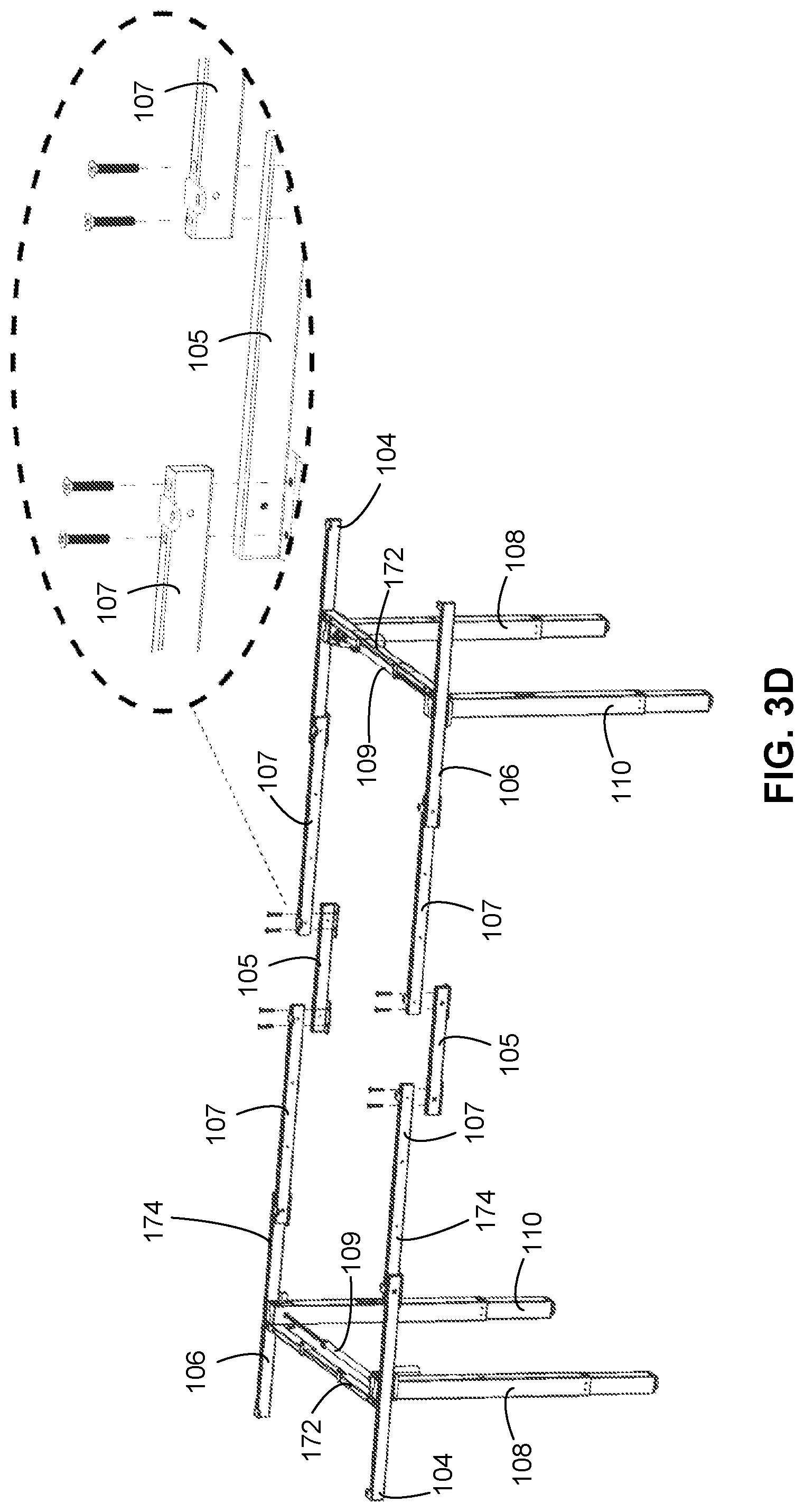 Patent US12303022 Figure 9 – Adjustable desk frame