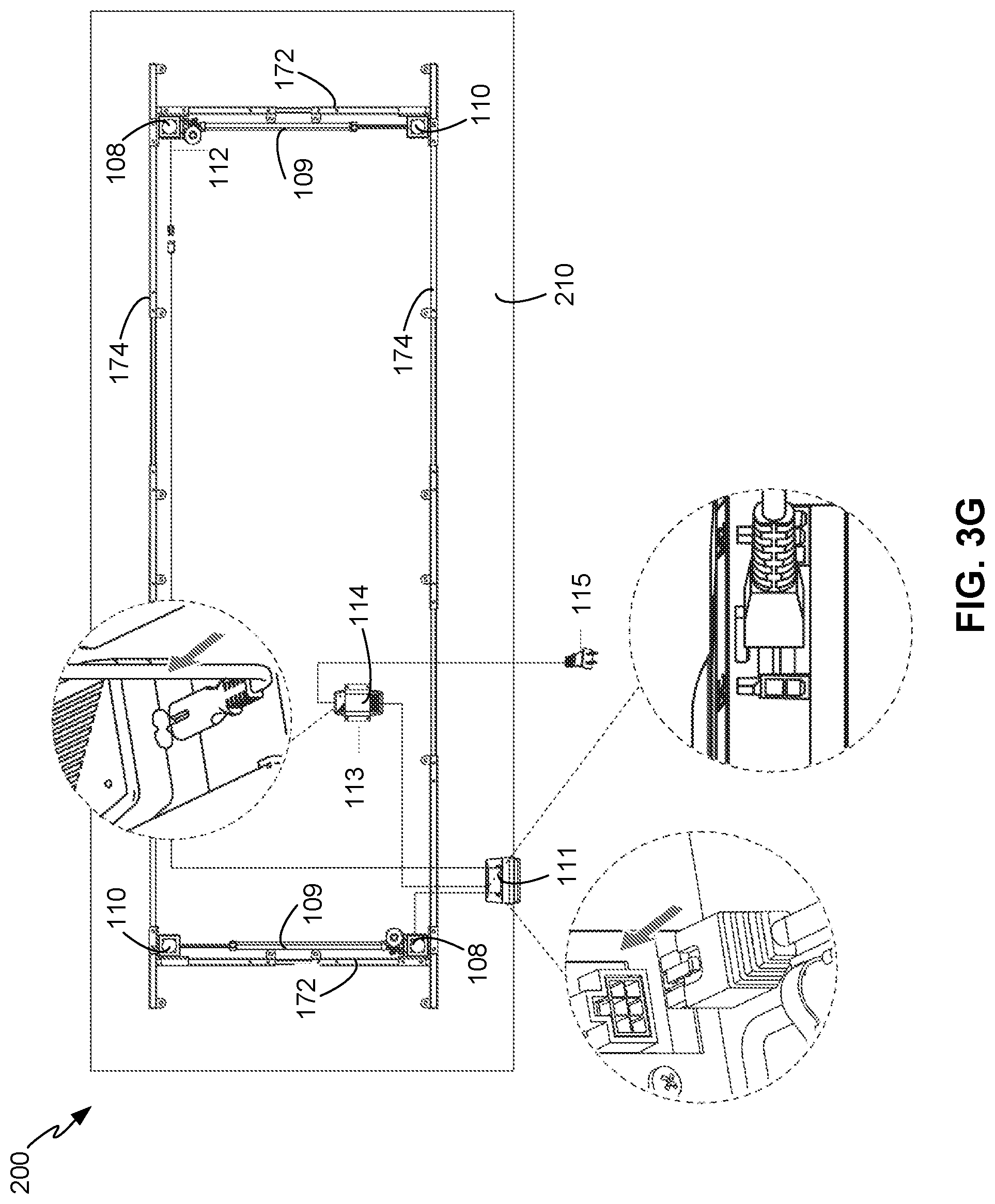Patent US12303022 Figure 11 – Adjustable desk frame