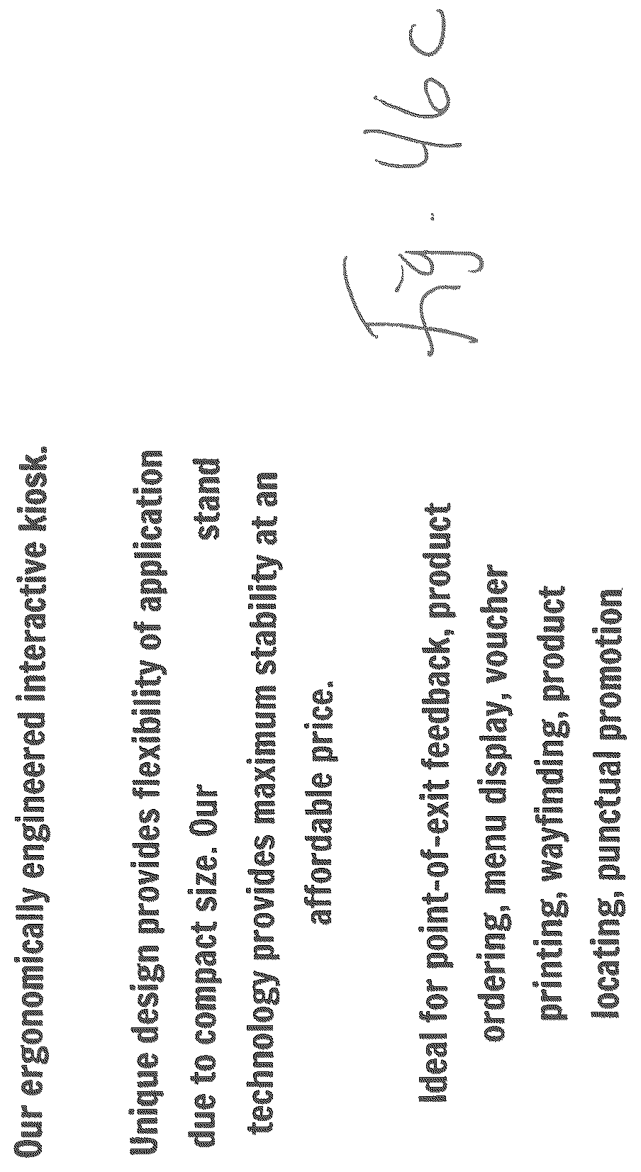 Patent US12303023 Figure 16 – Small form floor standing kiosk for interactive technology devices