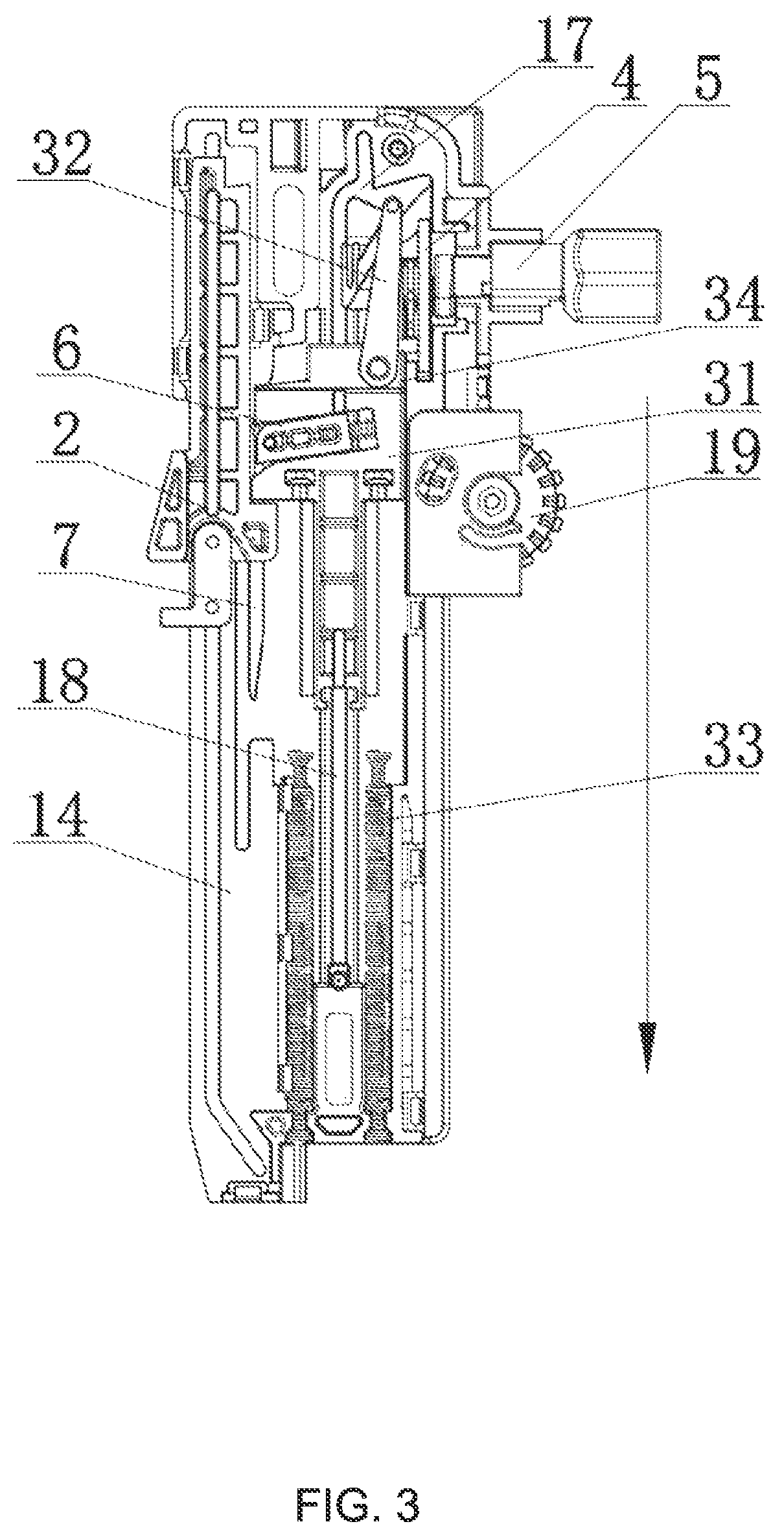 Patent US12303029 Figure 3 – Buffering rebound synchronization device