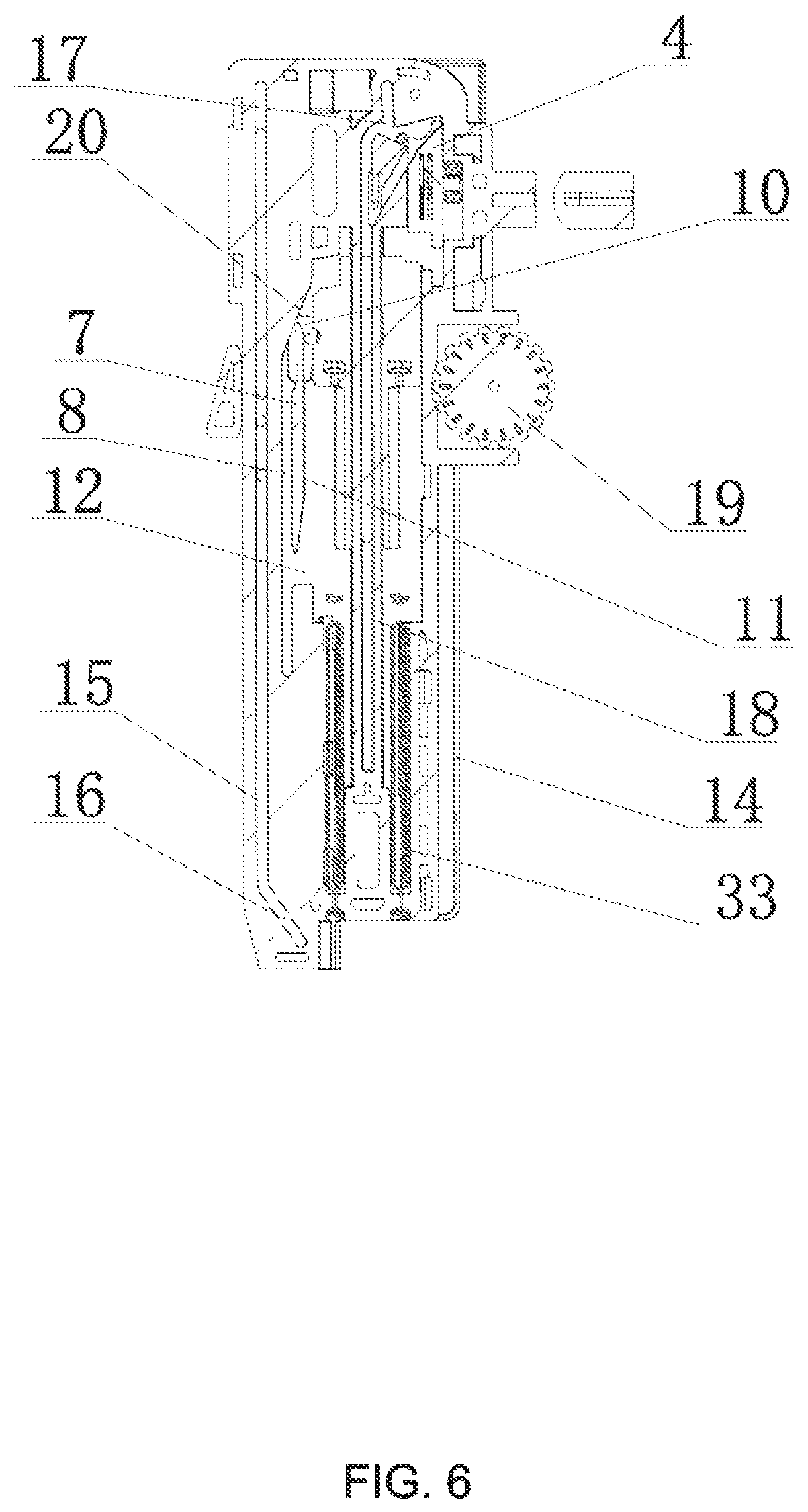 Patent US12303029 Figure 6 – Buffering rebound synchronization device