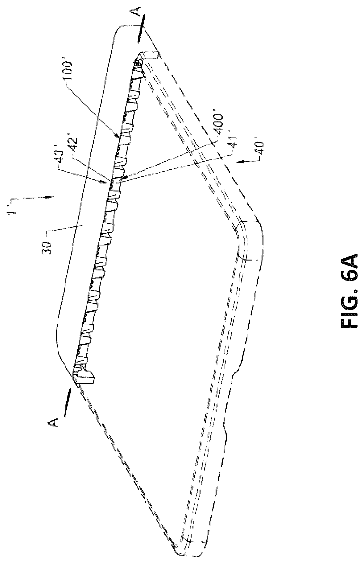 Patent US12303032 Figure 6 – Hollow fusion panel for table, chair and the like