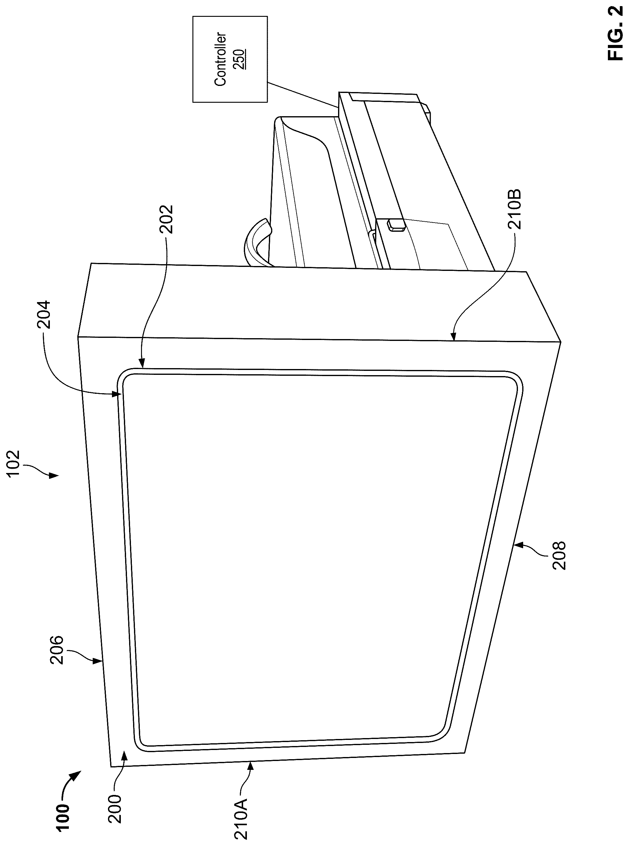 Patent US12303033 Figure 2 – Headboard with back light strip