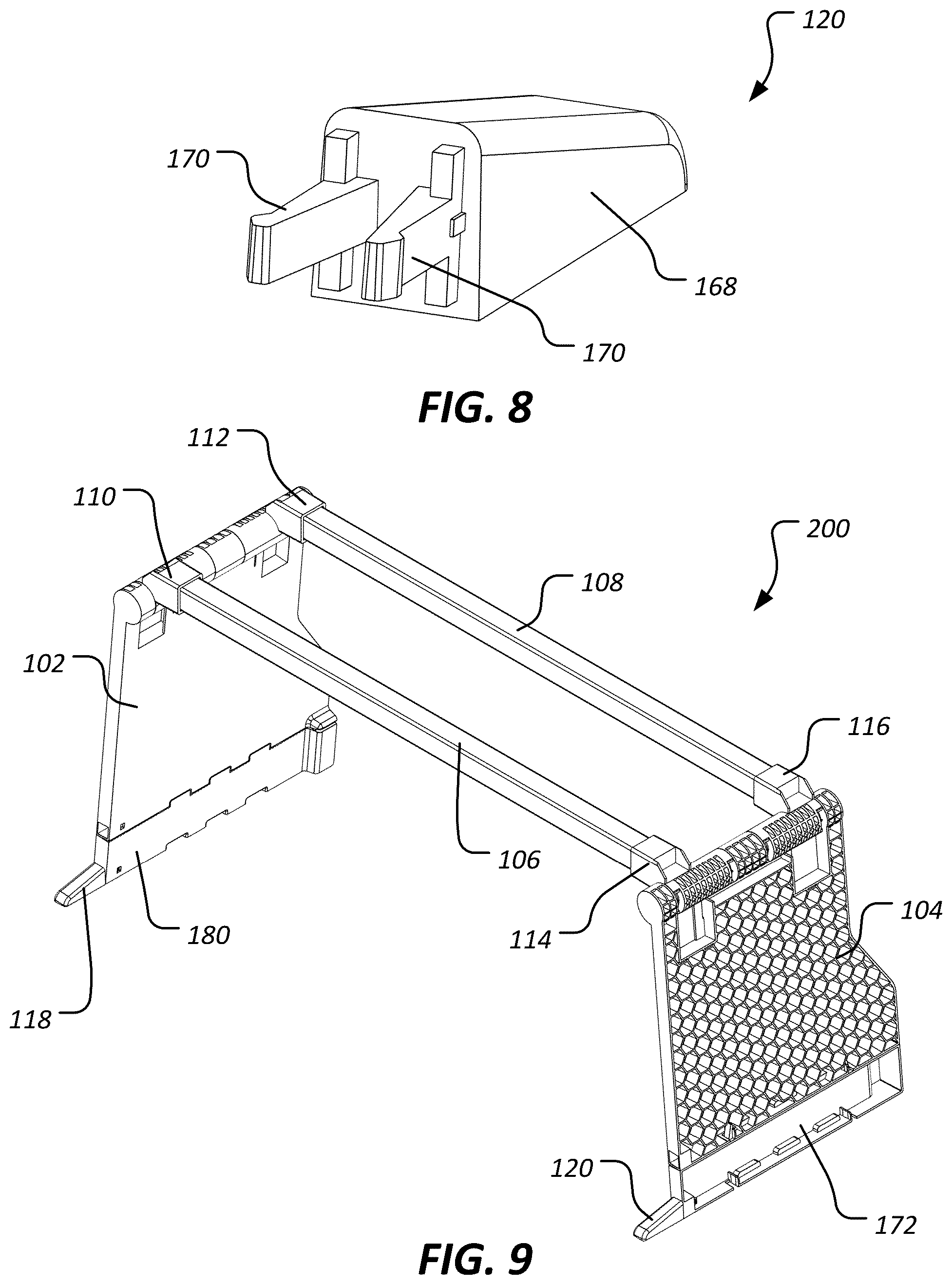 Patent US12303034 Figure 6 – System and method for reducing foot contact with bedding