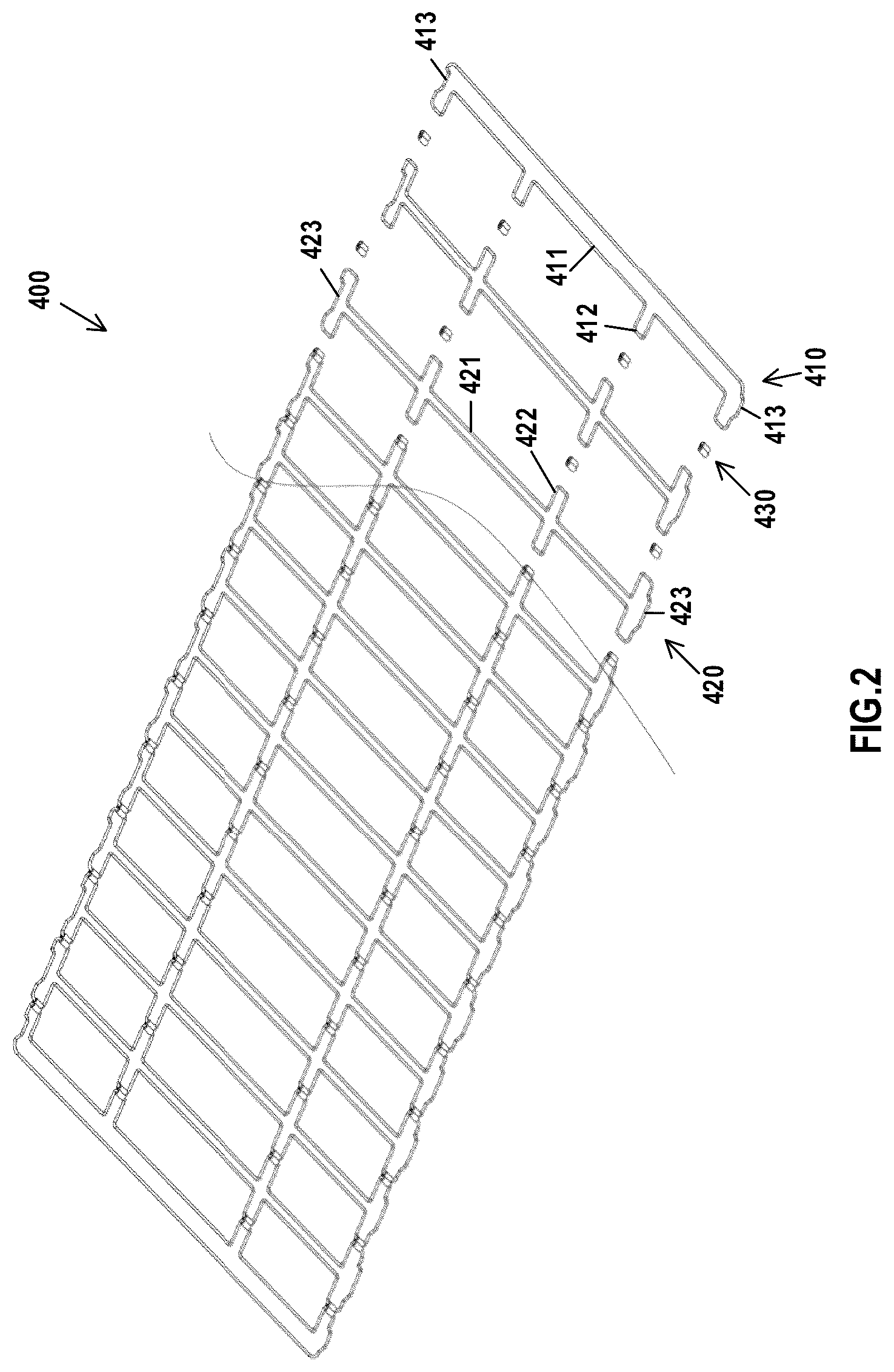 Patent US12303036 Figure 5 – Spring module and spring cushion for furniture