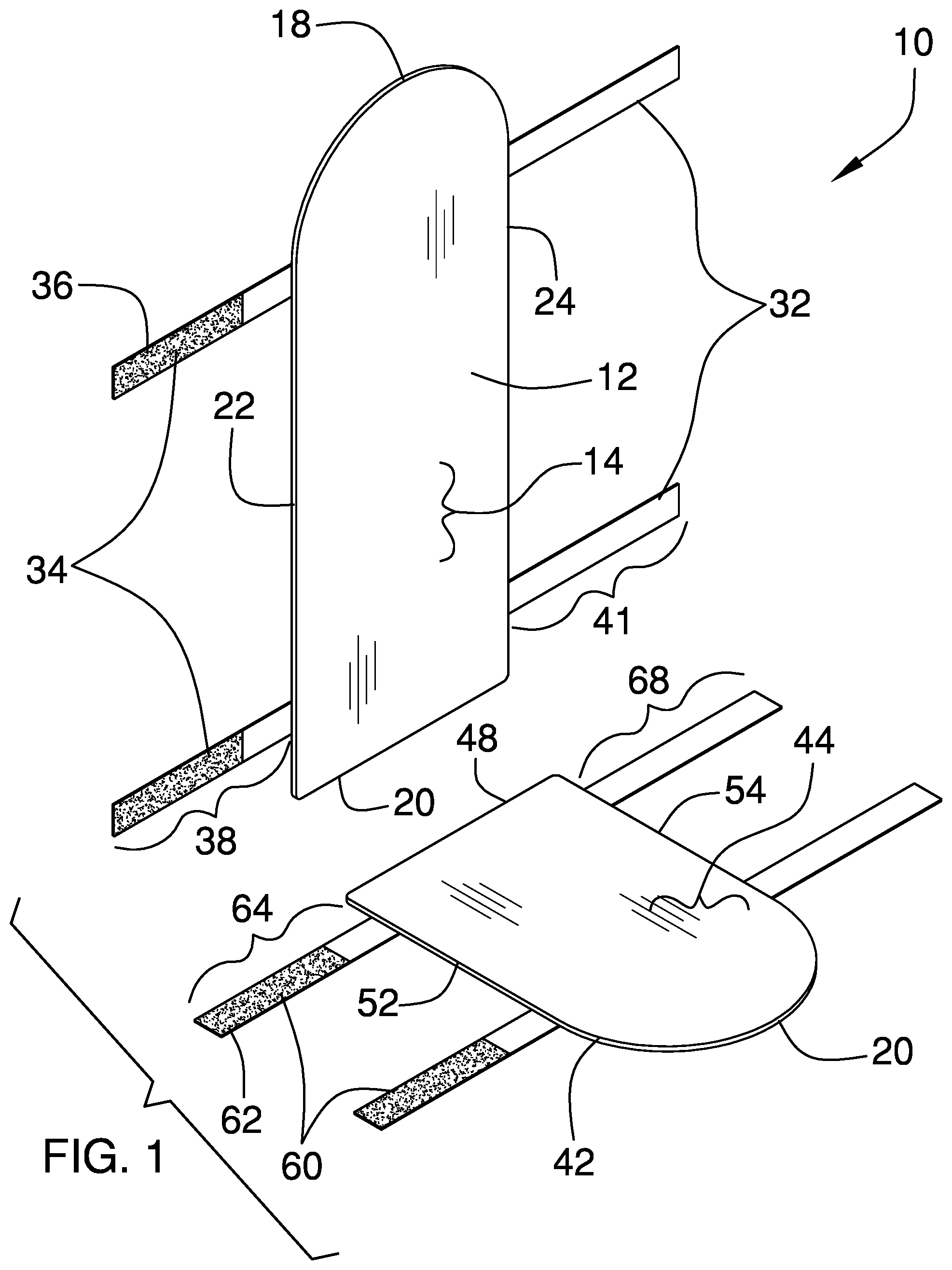 Patent US12303037 — Sanitary seat cover apparatus — Figure 1
