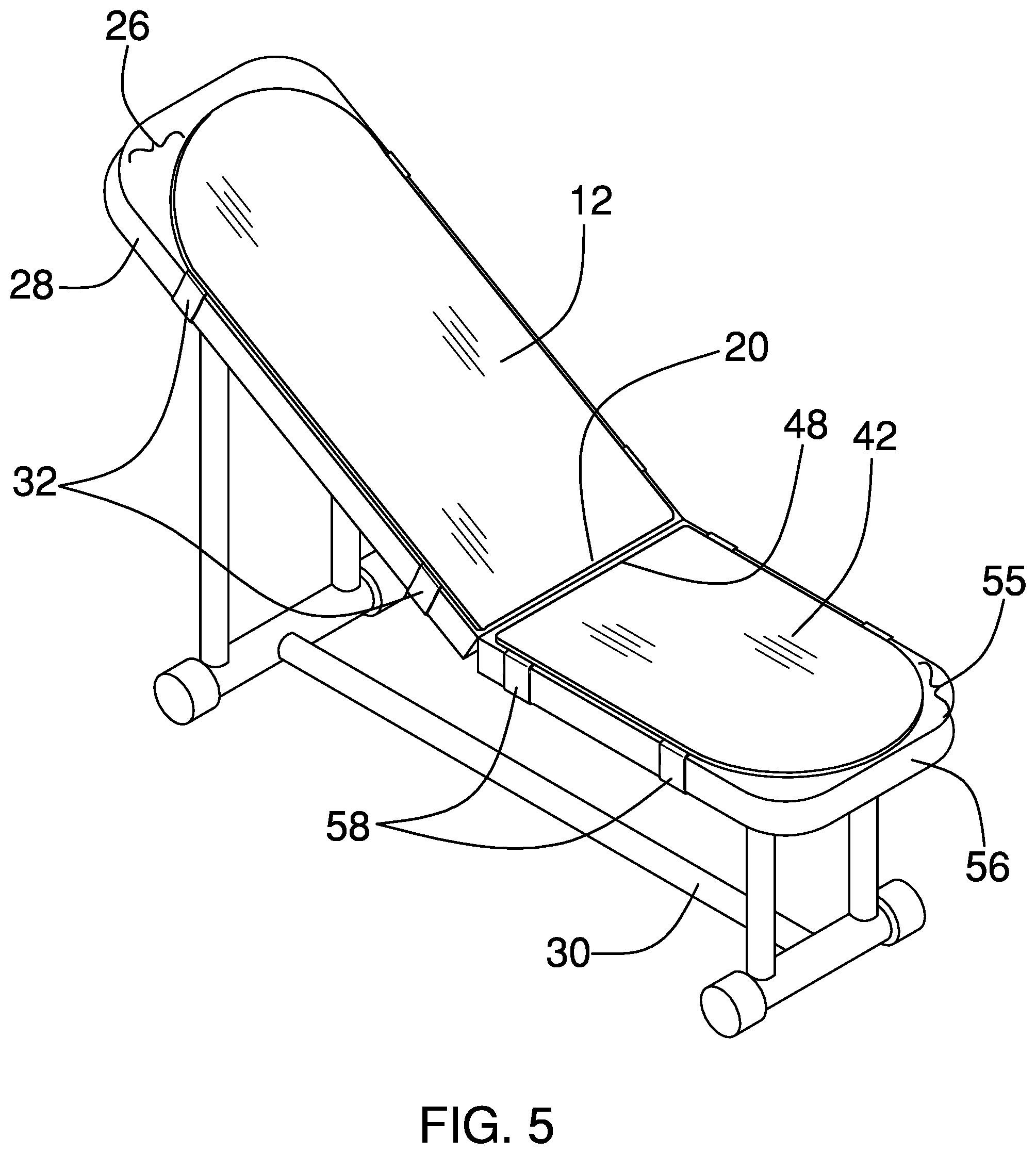 Patent US12303037 Figure 5 – Sanitary seat cover apparatus