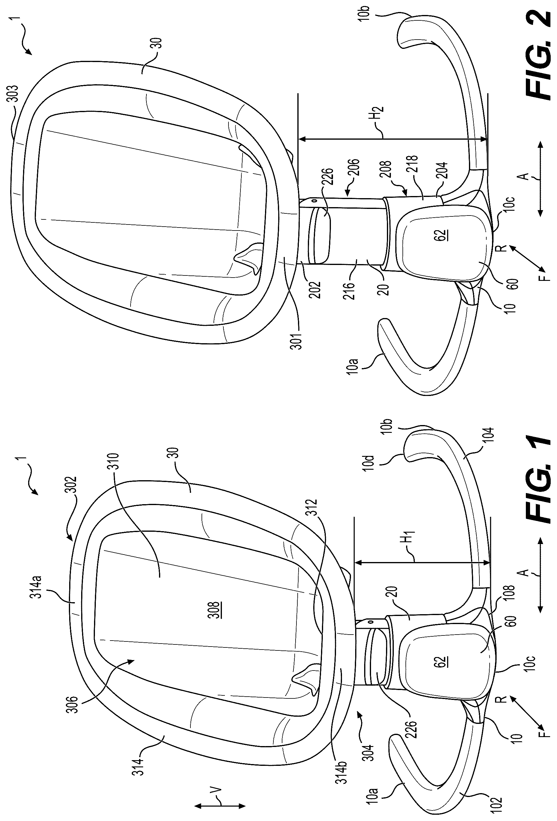 Patent US12303040 — Rotatable toy bar and vibration device for child swing — Figure 1