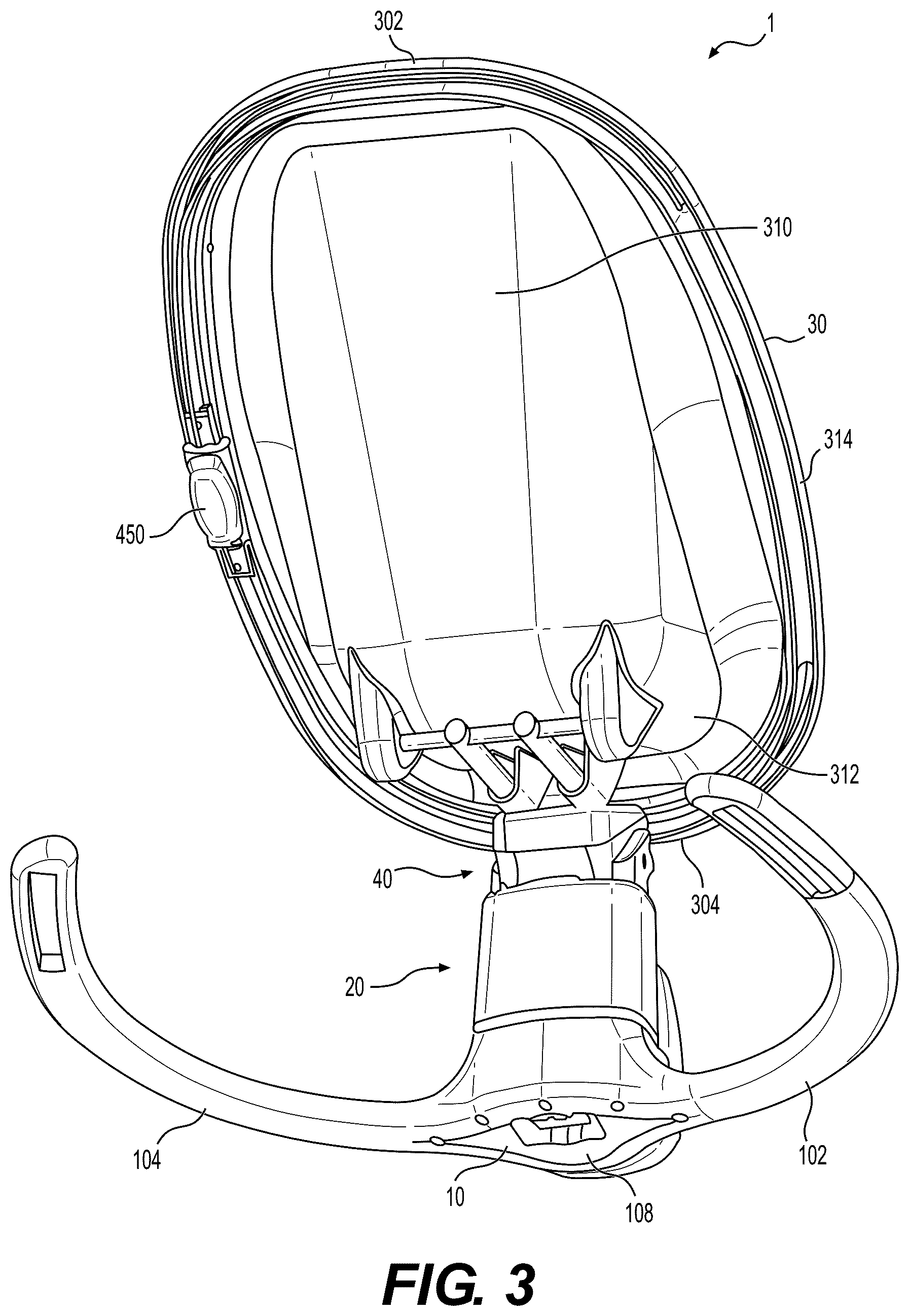 Patent US12303040 Figure 2 – Rotatable toy bar and vibration device for child swing