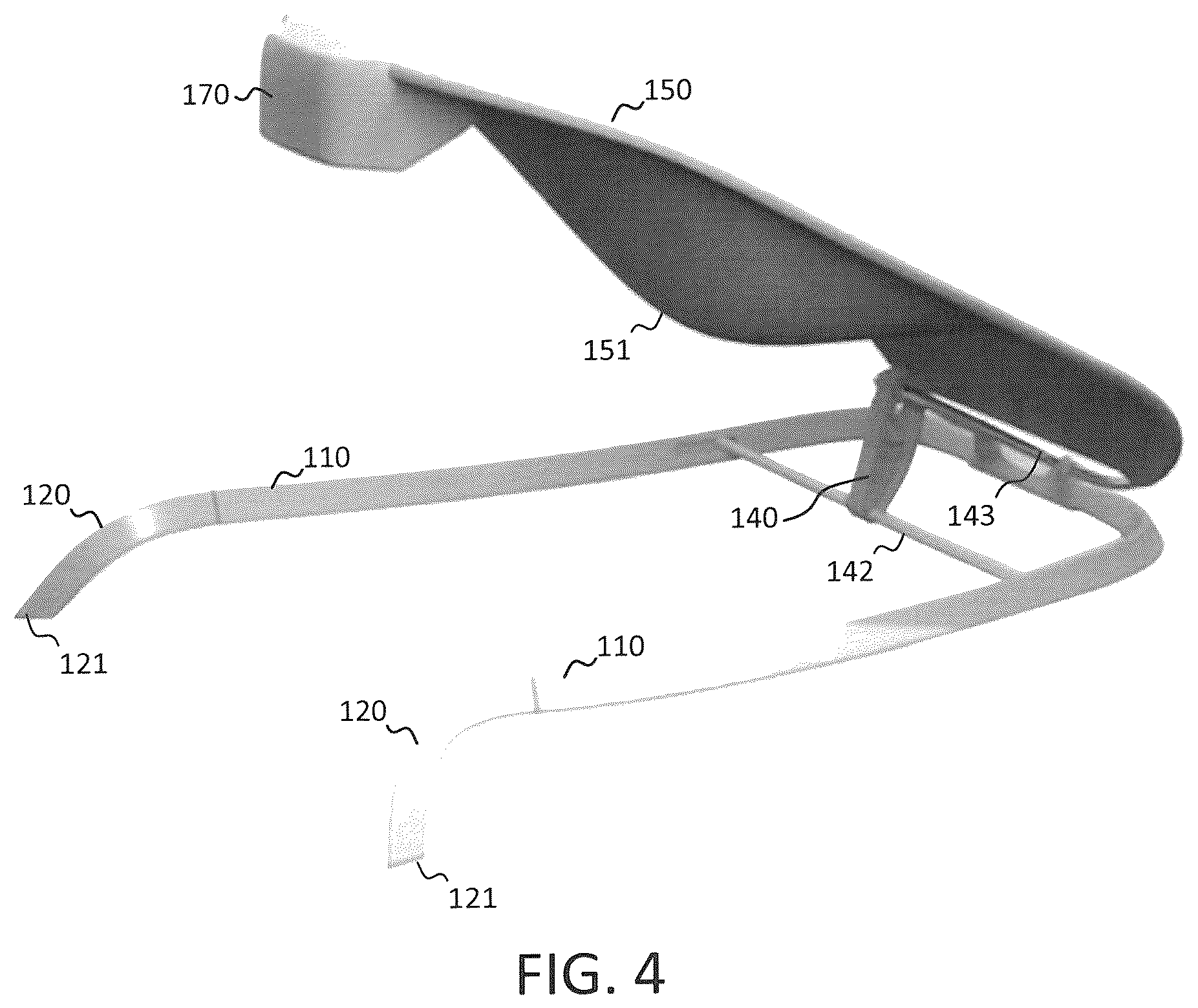 Patent US12303041 Figure 4 – Combination infant bouncer and rocker