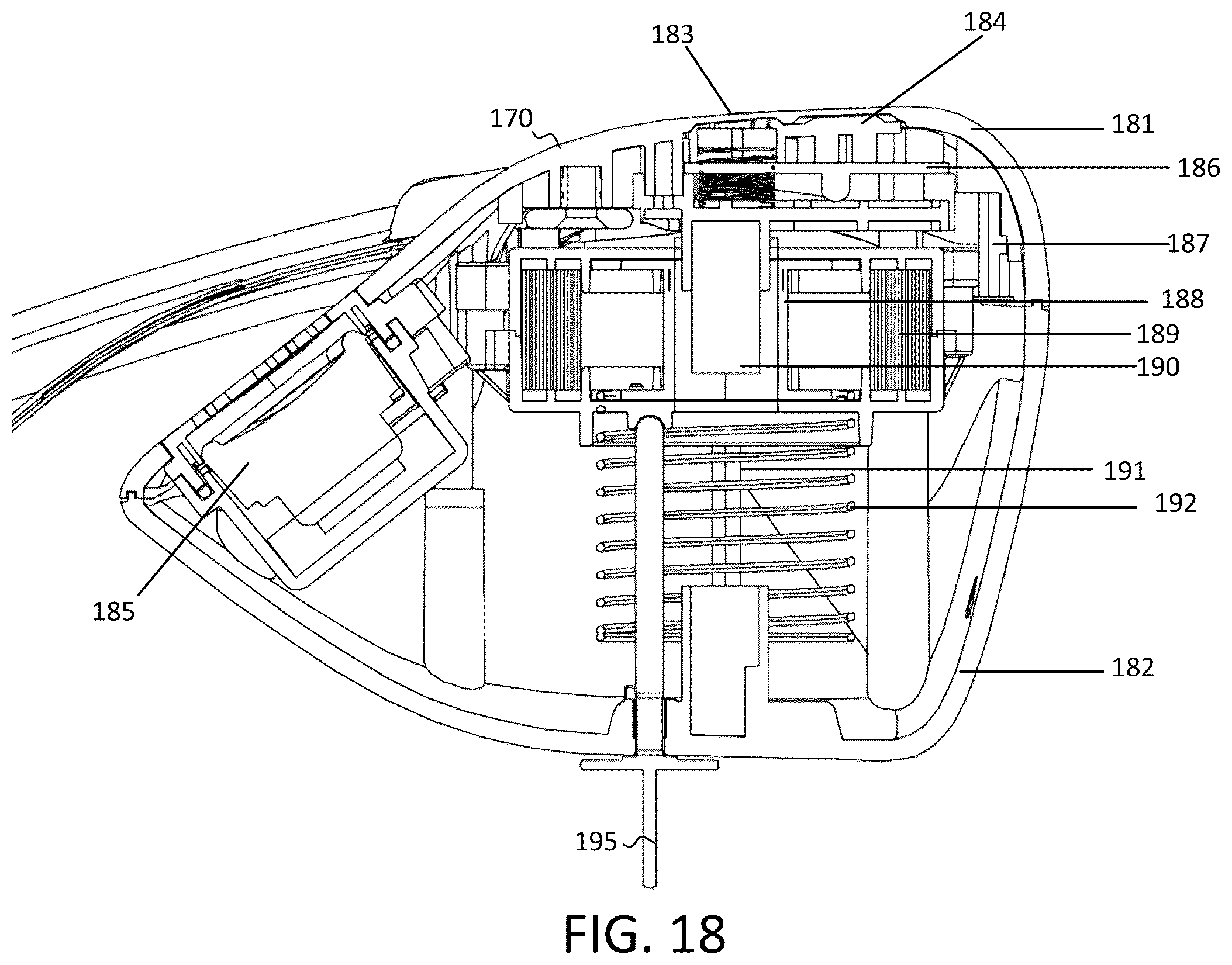 Patent US12303041 Figure 18 – Combination infant bouncer and rocker