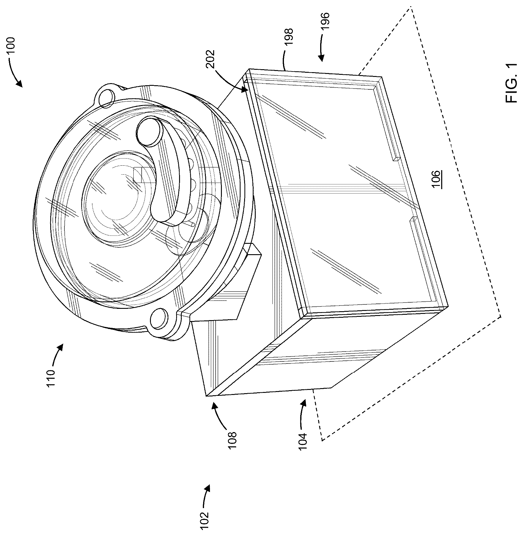 Patent US12303044 — Display assemblies — Figure 1