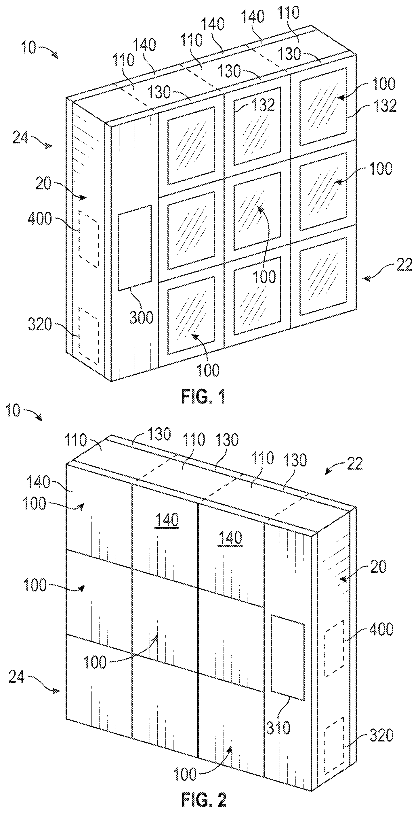 Patent US12303050 Figure 1 – To-go cubby unit