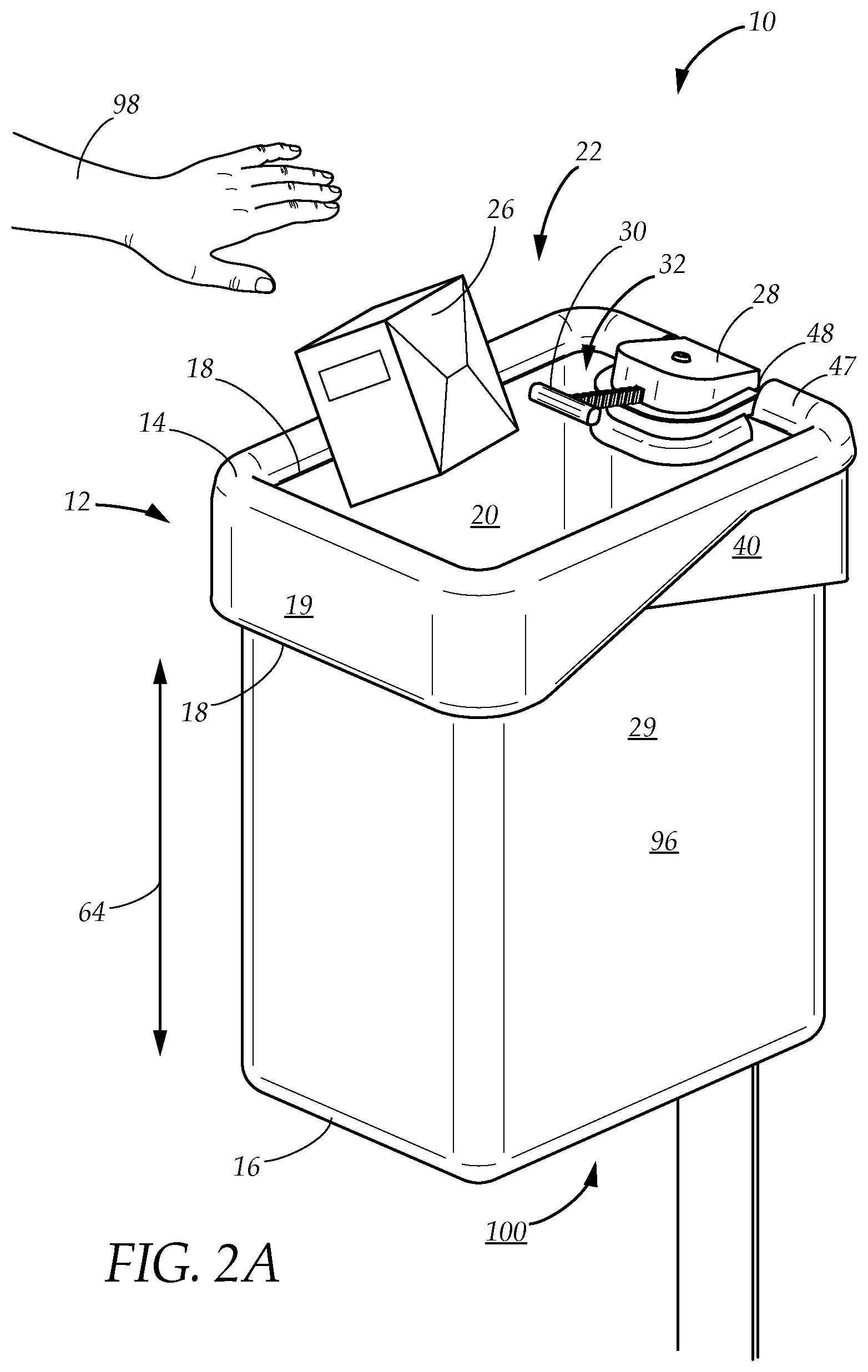 Patent US12303051 Figure 2 – Anti-theft package delivery apparatus and system
