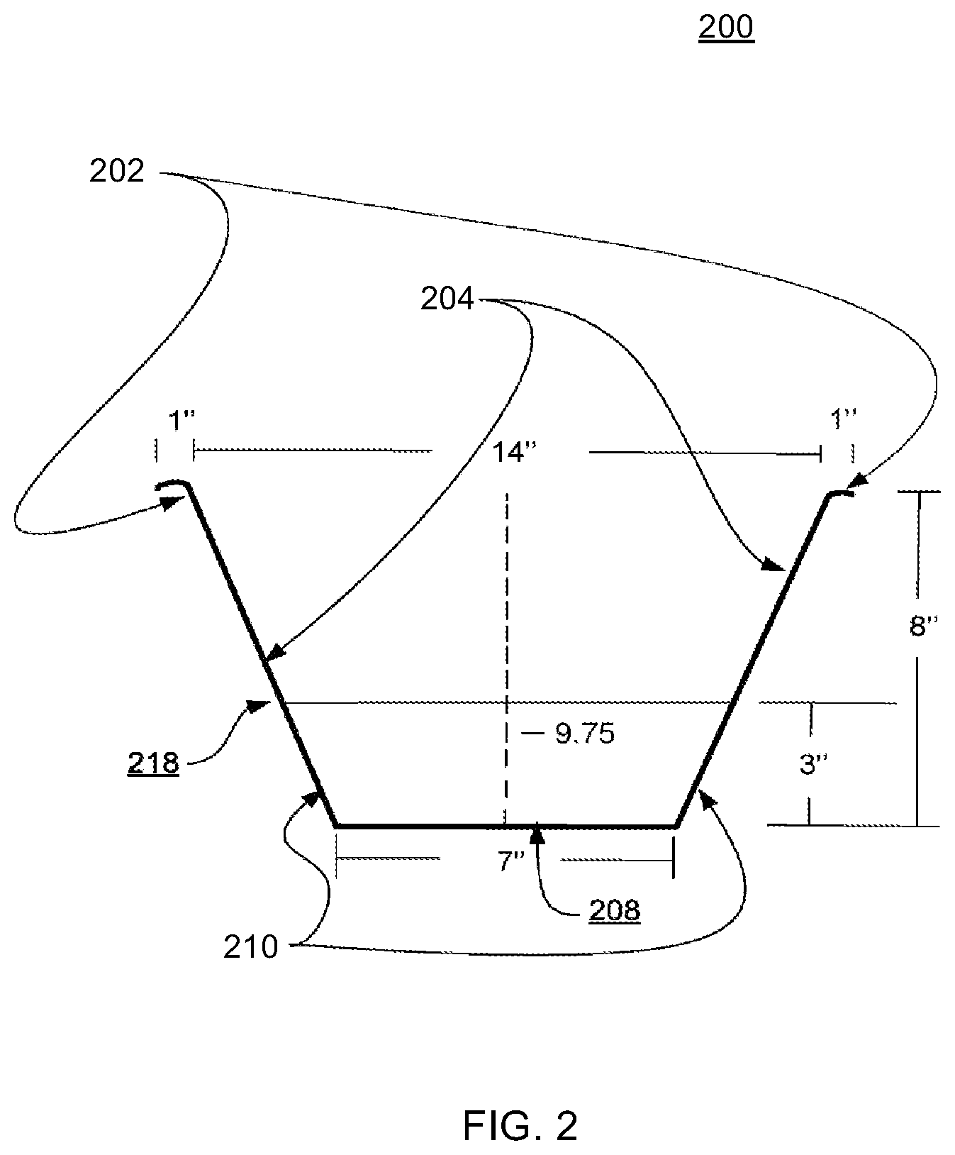 Patent US12303052 Figure 2 – Systems, methods and apparatus for planter frame