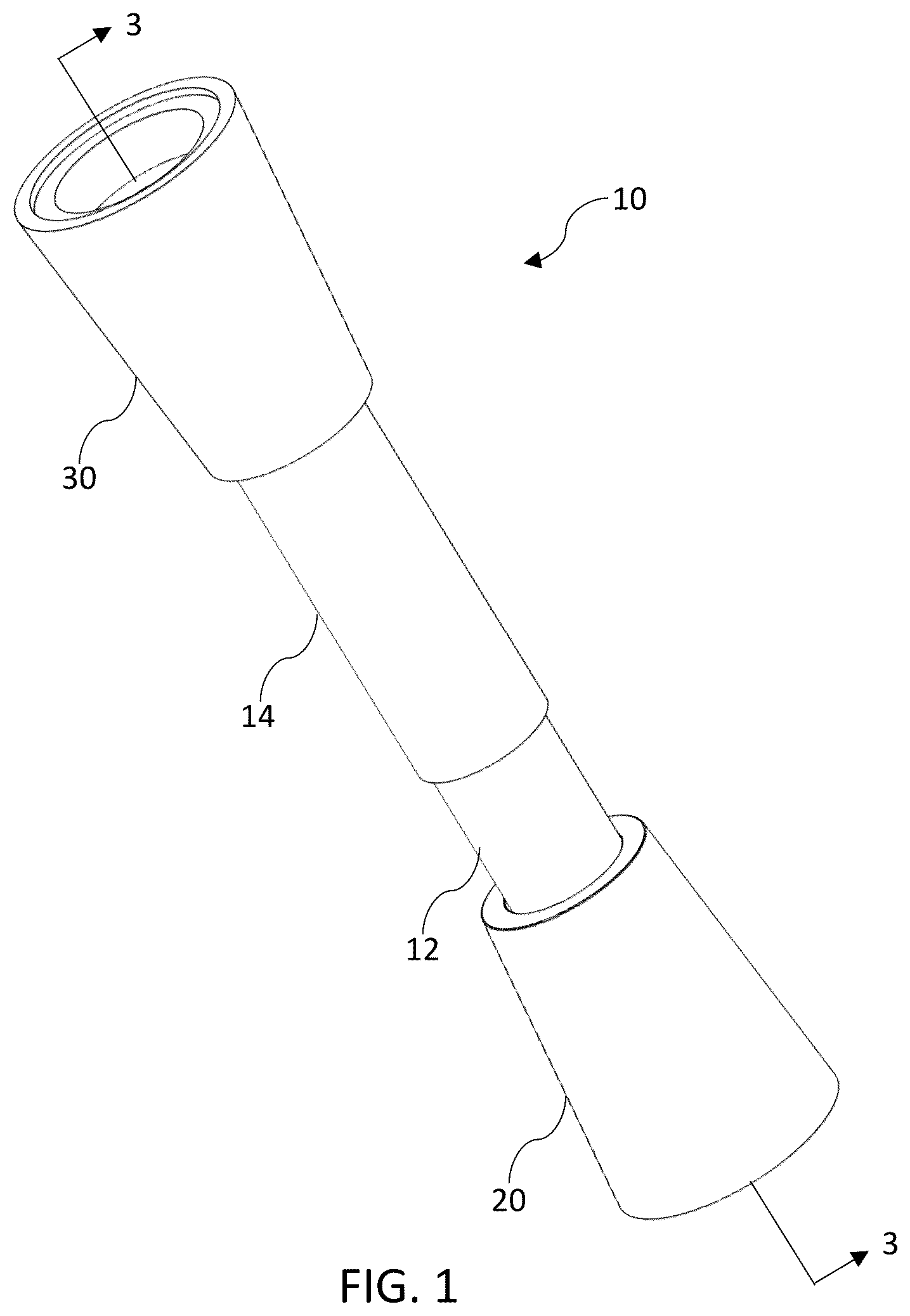 Patent US12303053 Figure 1 – Spring-biased end caps for rod assembly and methods of use