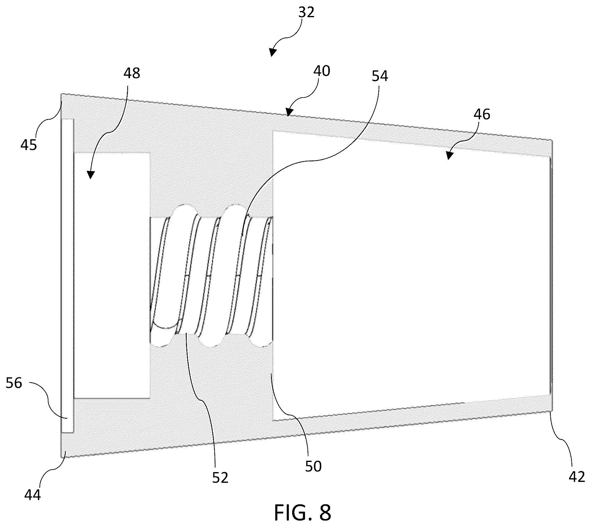 Patent US12303053 Figure 7 – Spring-biased end caps for rod assembly and methods of use