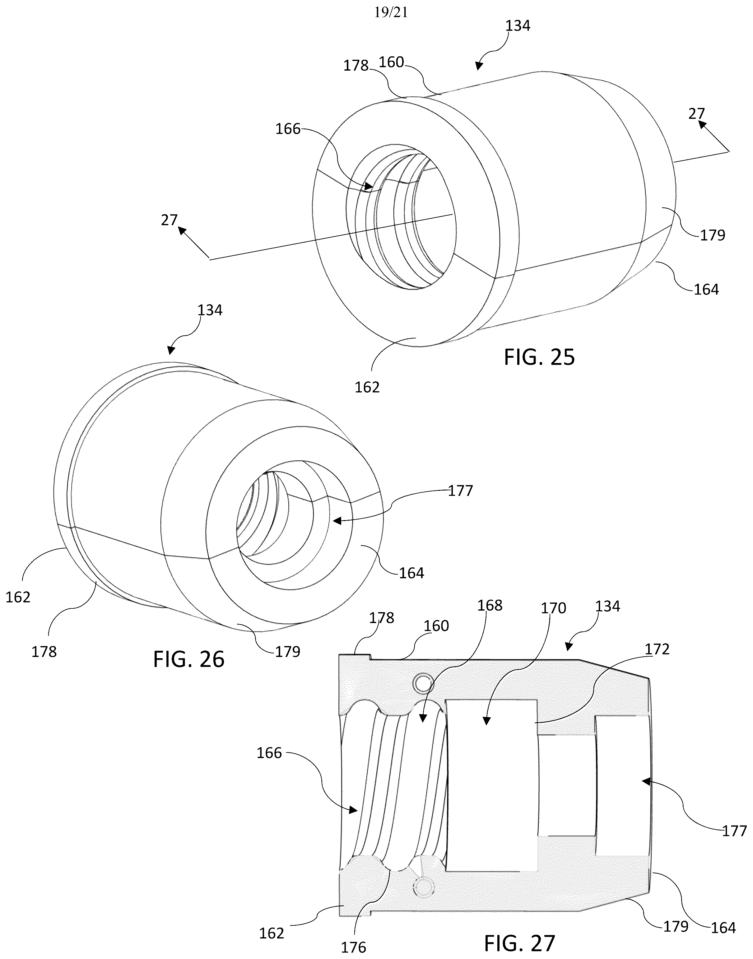 Patent US12303053 Figure 19 – Spring-biased end caps for rod assembly and methods of use