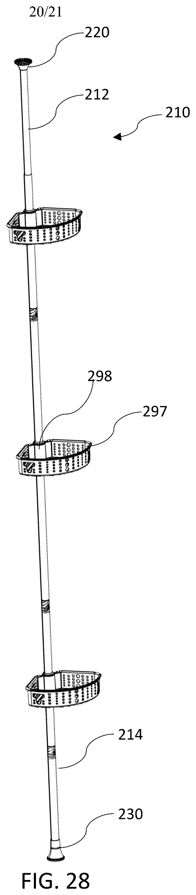 Patent US12303053 Figure 20 – Spring-biased end caps for rod assembly and methods of use