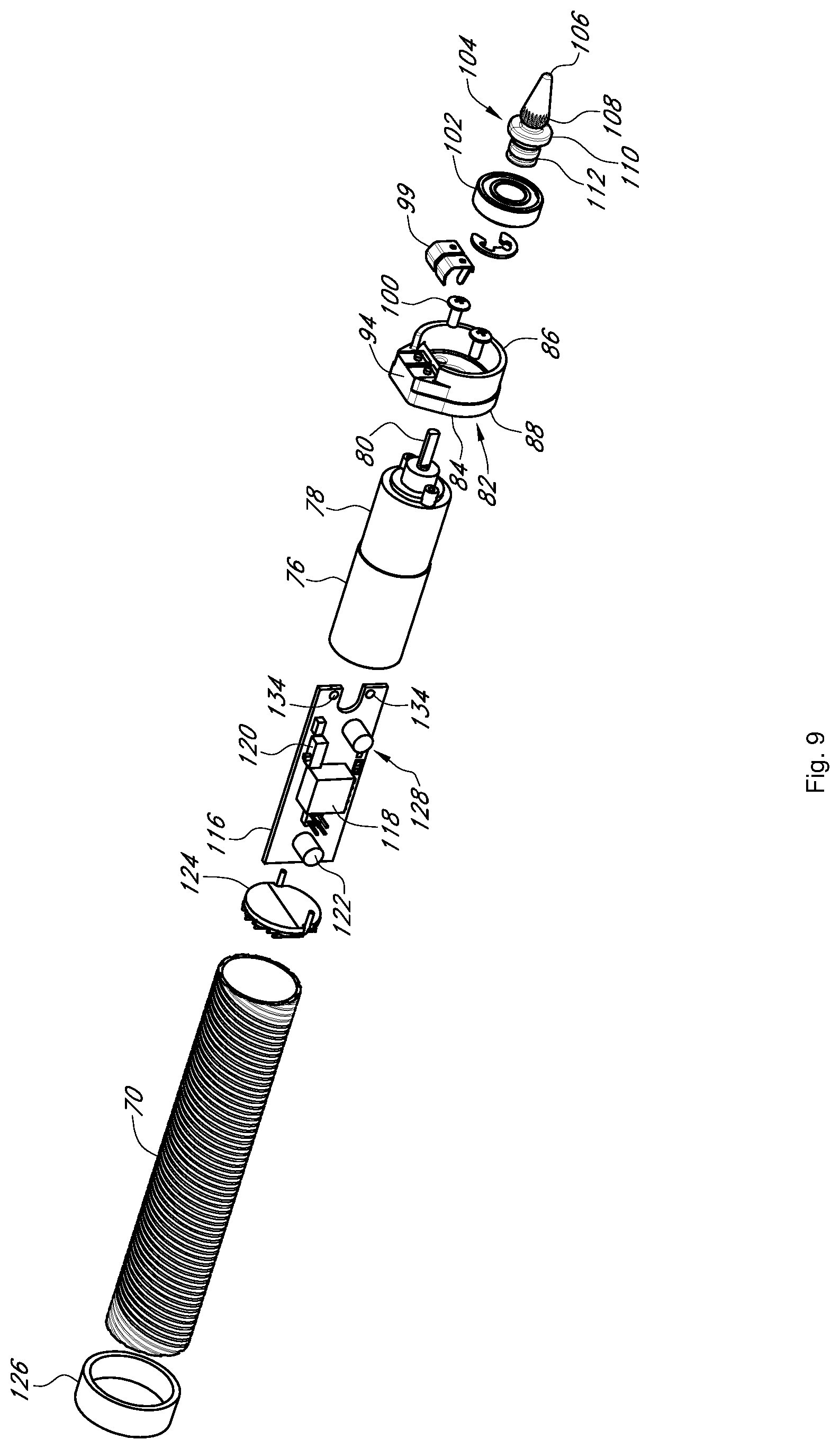 Patent US12303056 Figure 9 – Grommet drapery system