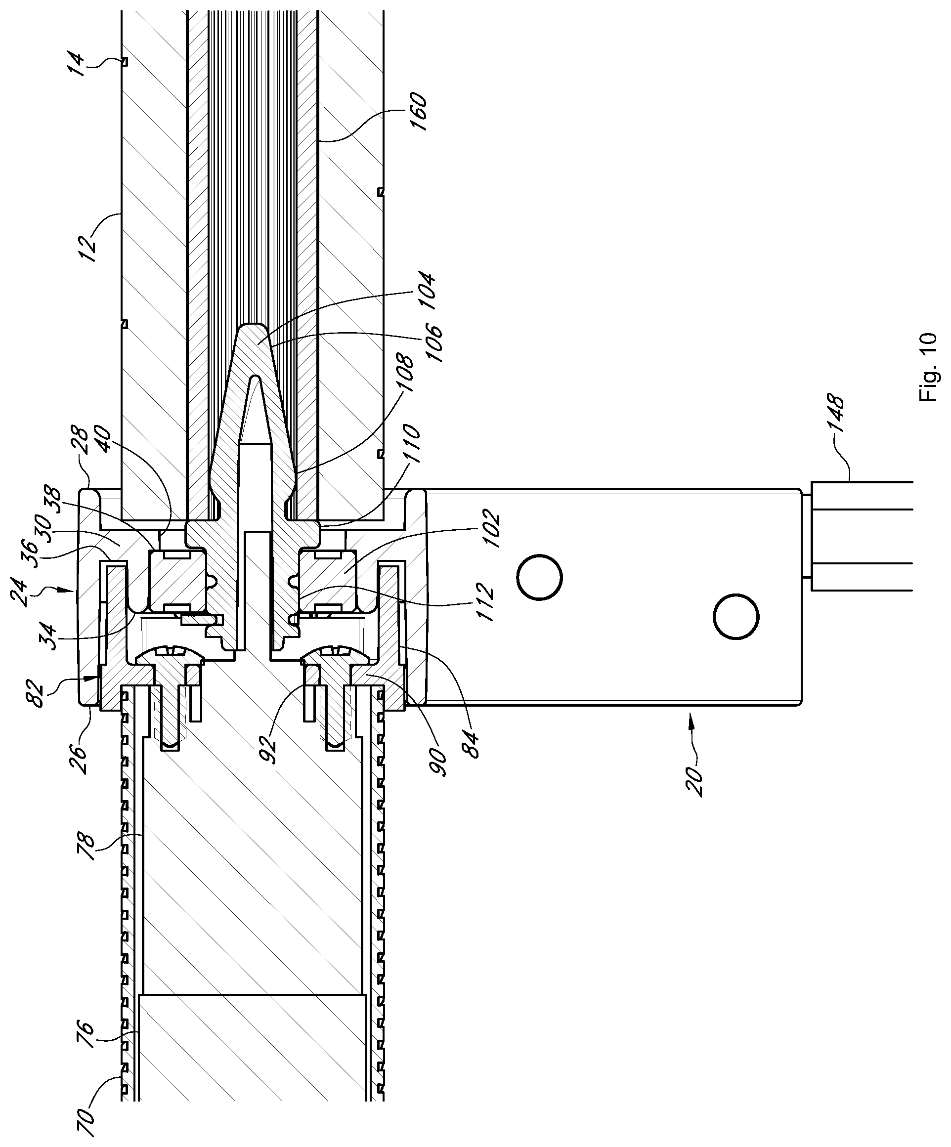 Patent US12303056 Figure 10 – Grommet drapery system