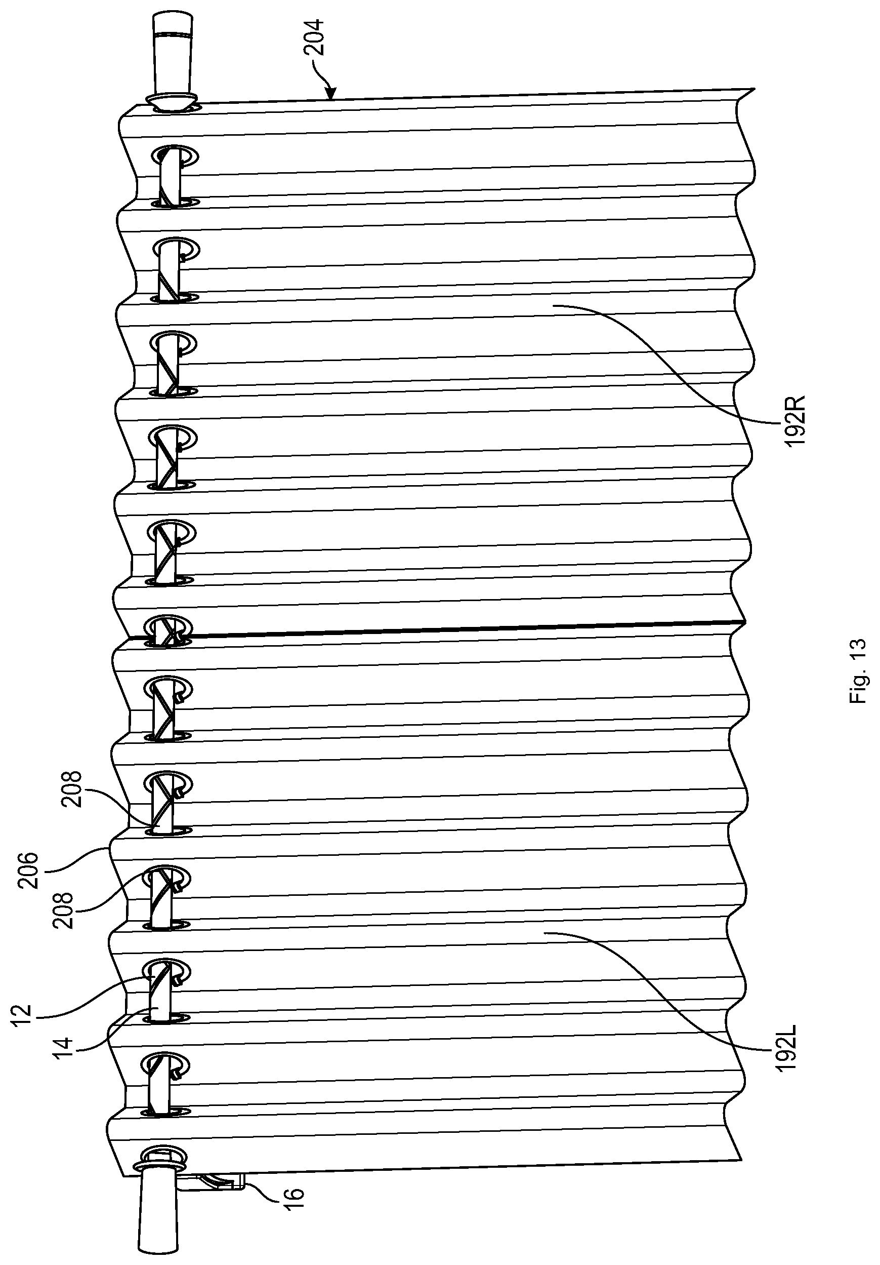 Patent US12303056 Figure 13 – Grommet drapery system