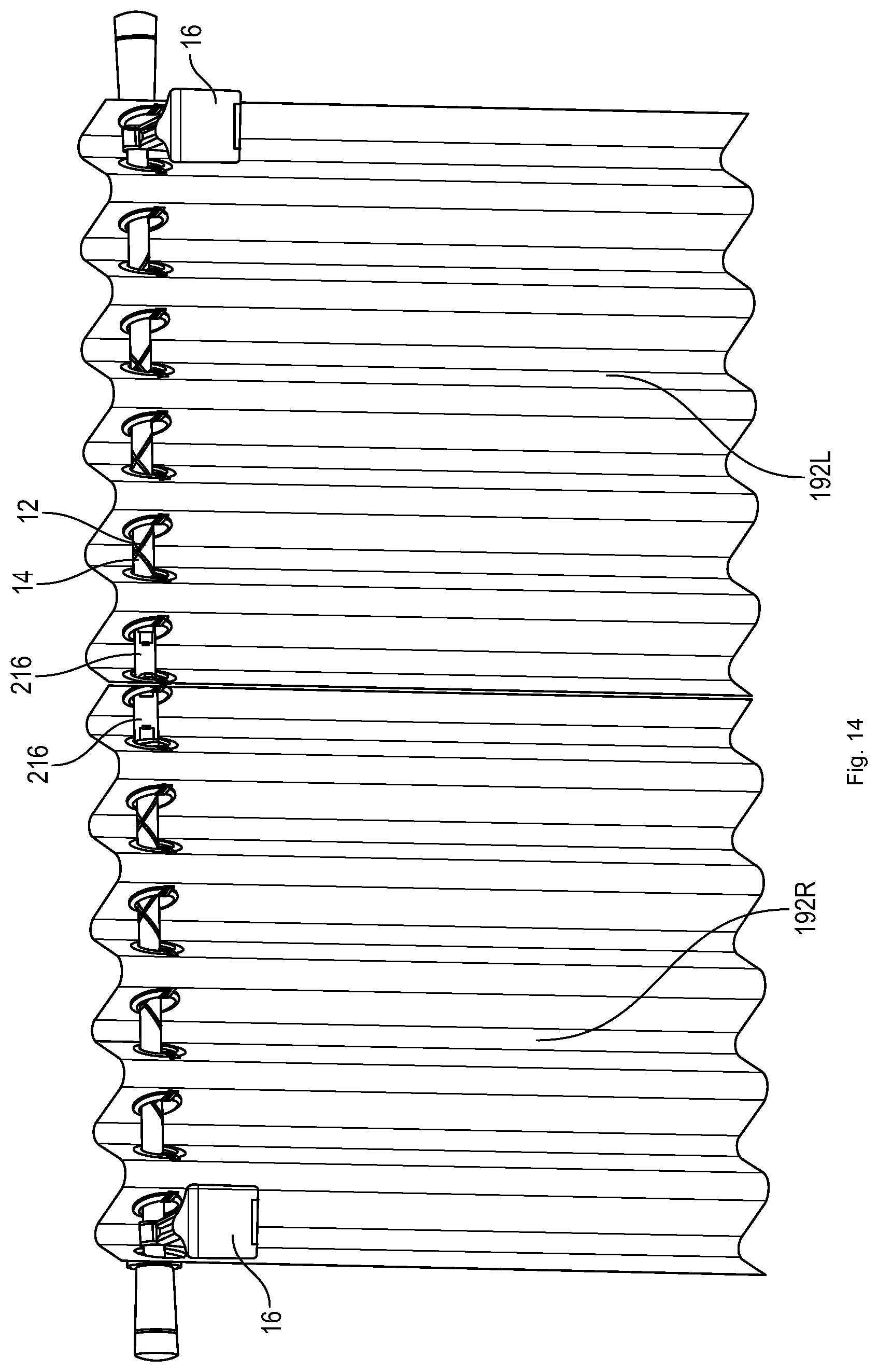 Patent US12303056 Figure 14 – Grommet drapery system