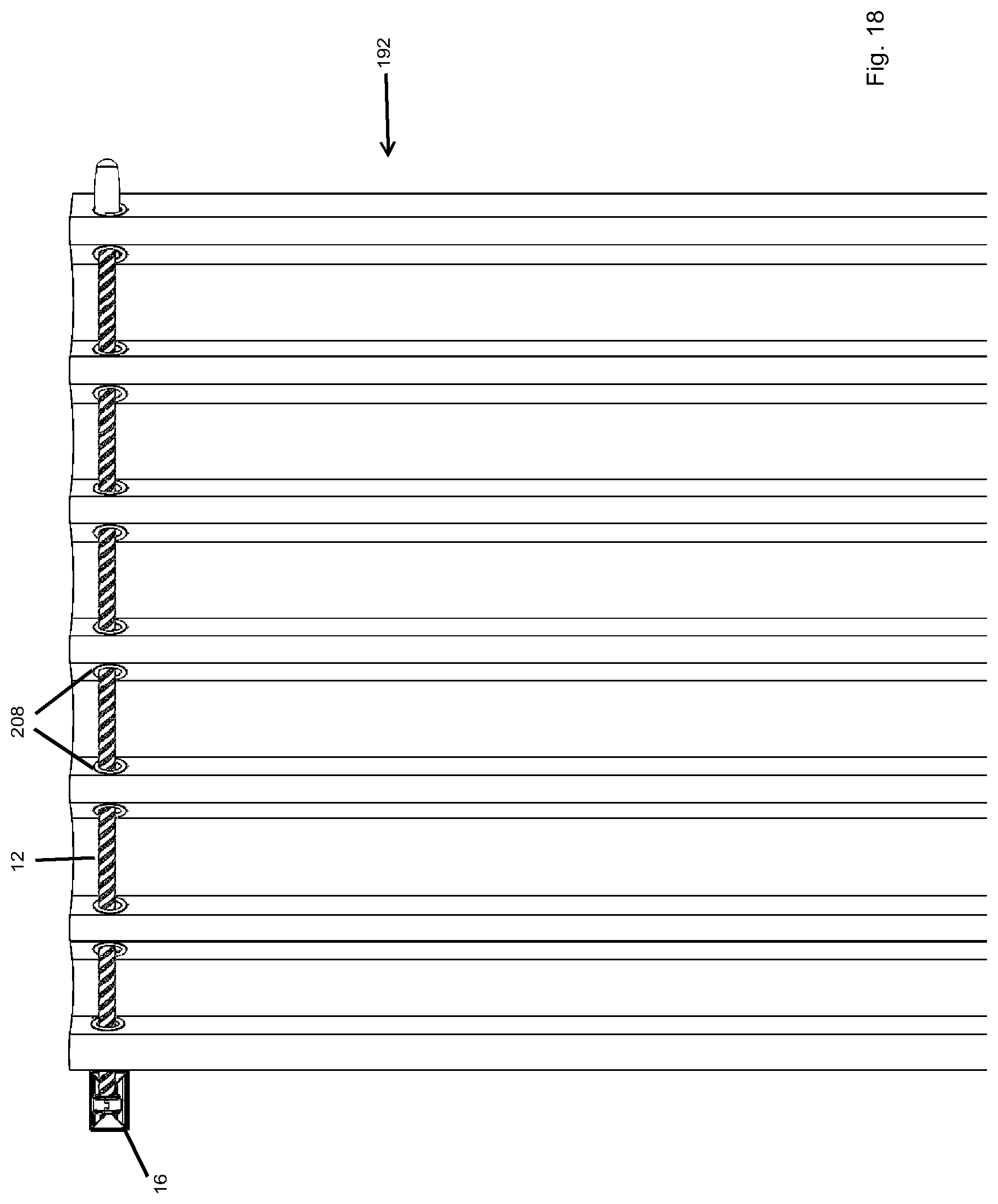 Patent US12303056 Figure 18 – Grommet drapery system