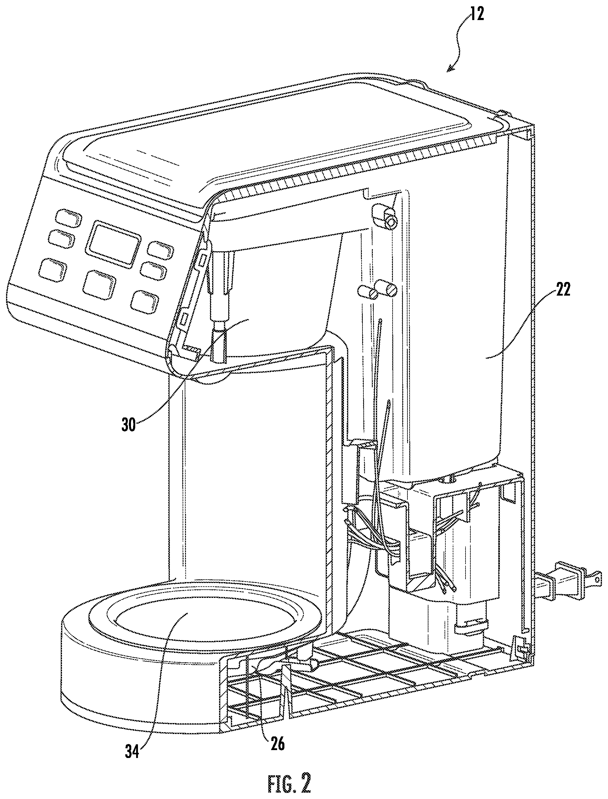 Patent US12303063 Figure 2 – Beverage-making machine