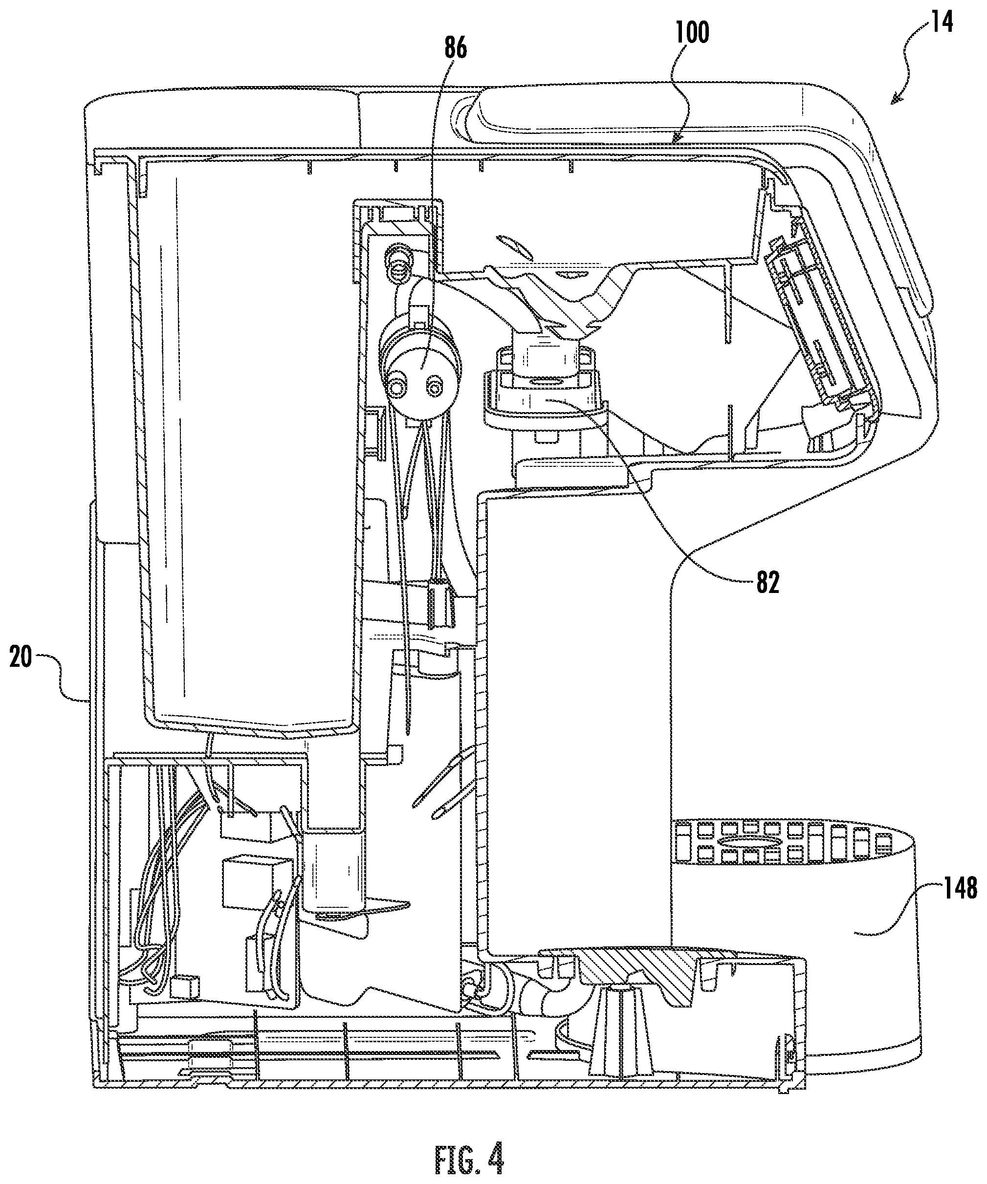Patent US12303063 Figure 4 – Beverage-making machine