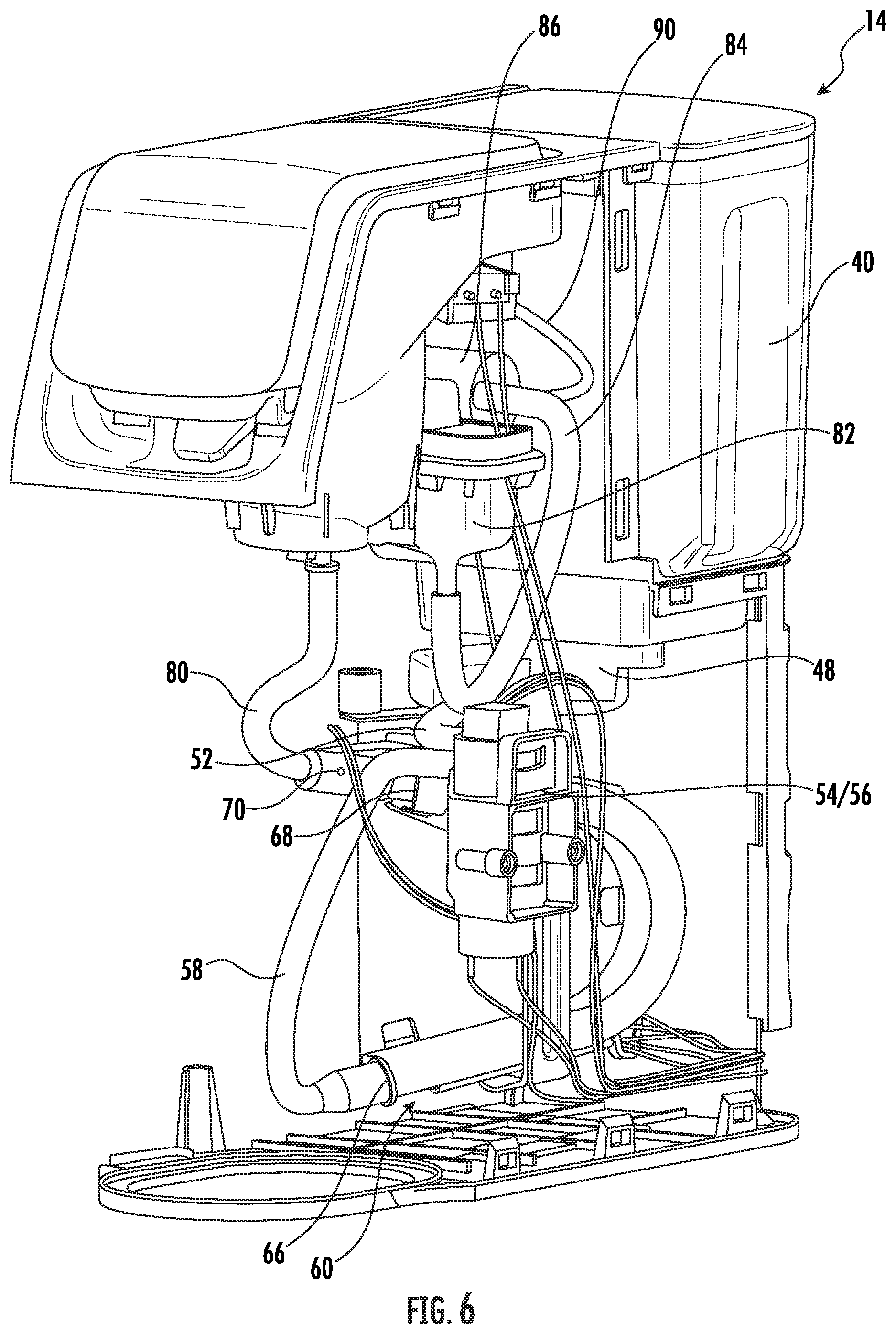 Patent US12303063 Figure 6 – Beverage-making machine