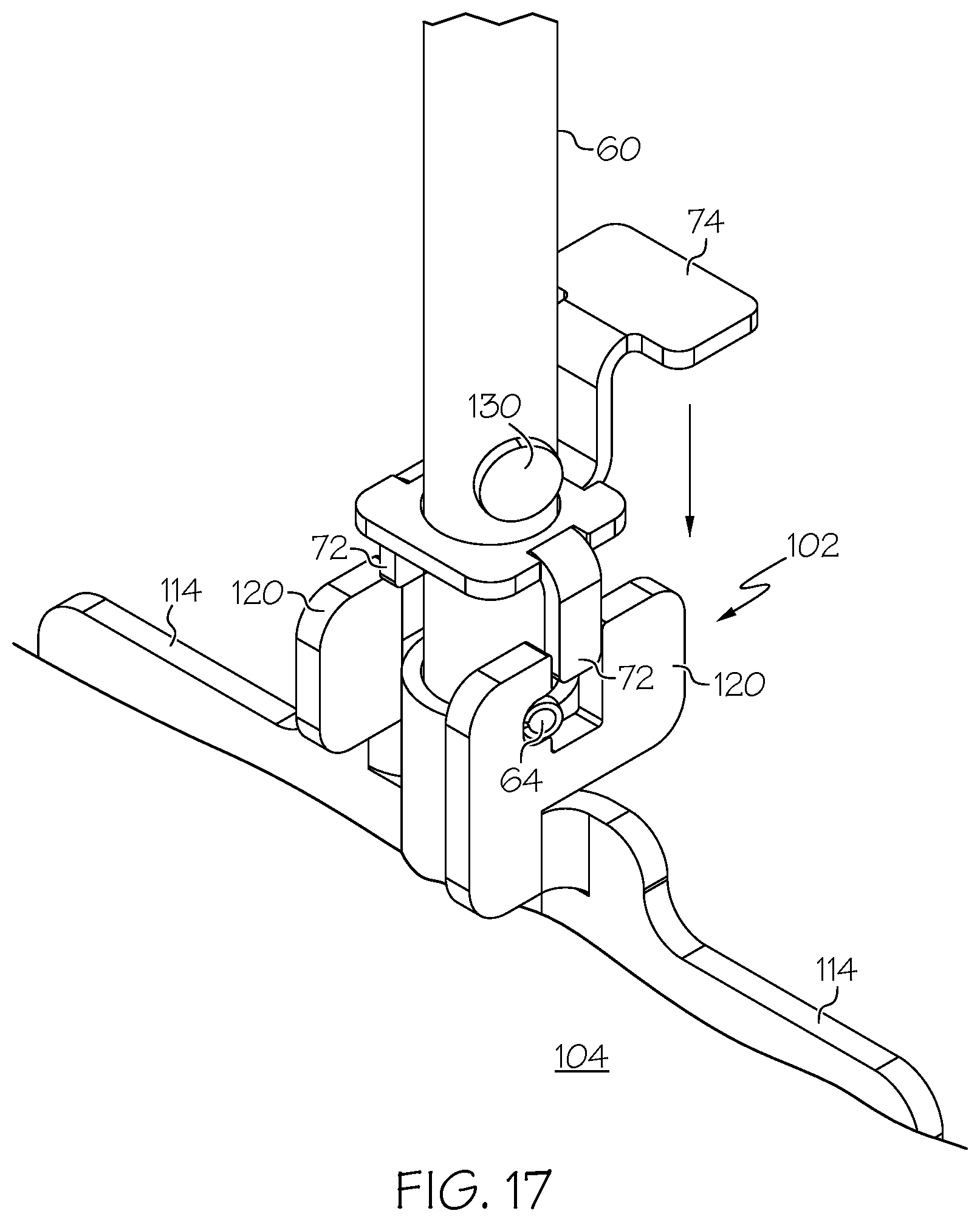 Patent US12303068 Figure 17 – Outdoor fire pit and post holder