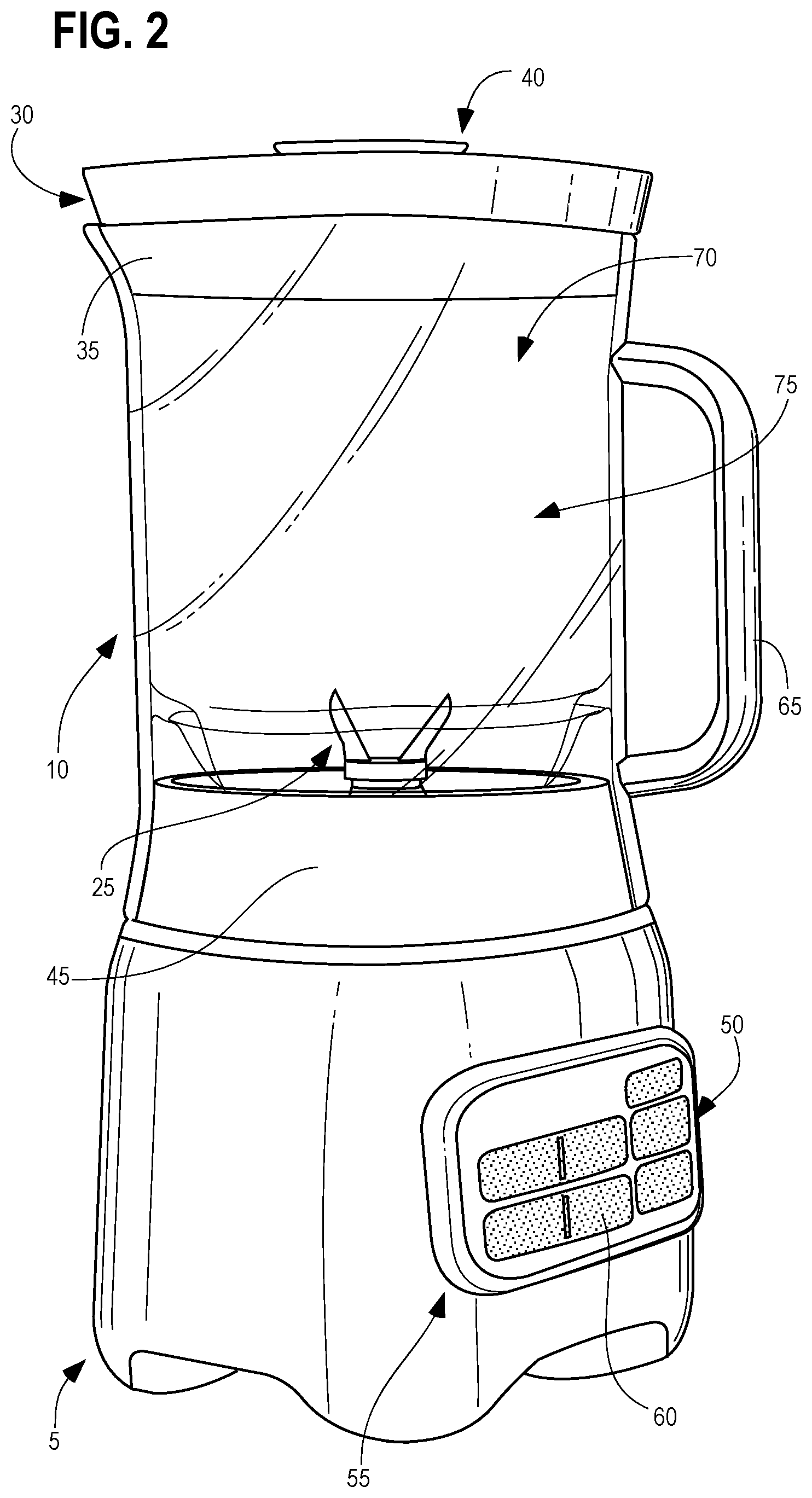 Patent US12303071 Figure 2 – Blender sound shield