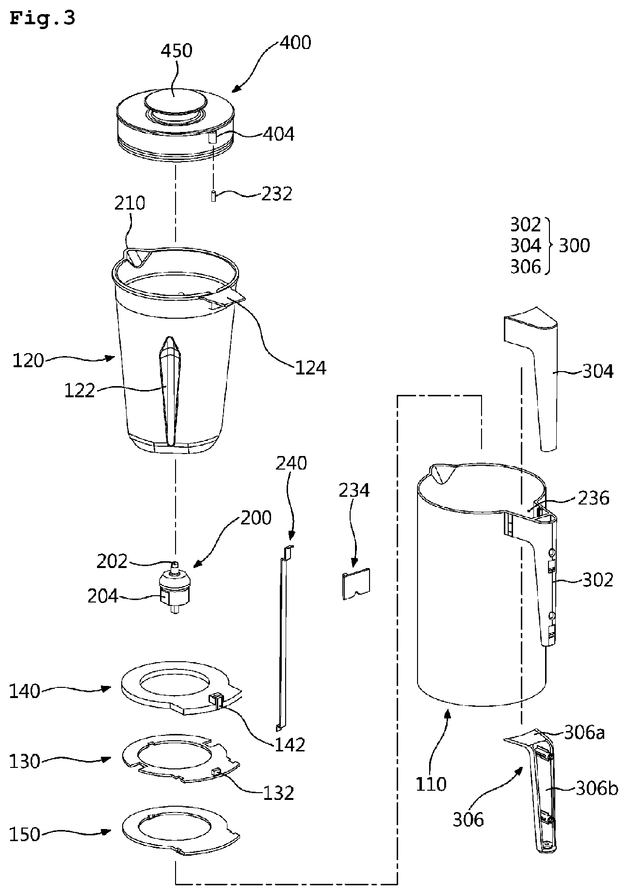Patent US12303073 Figure 3 – Blender