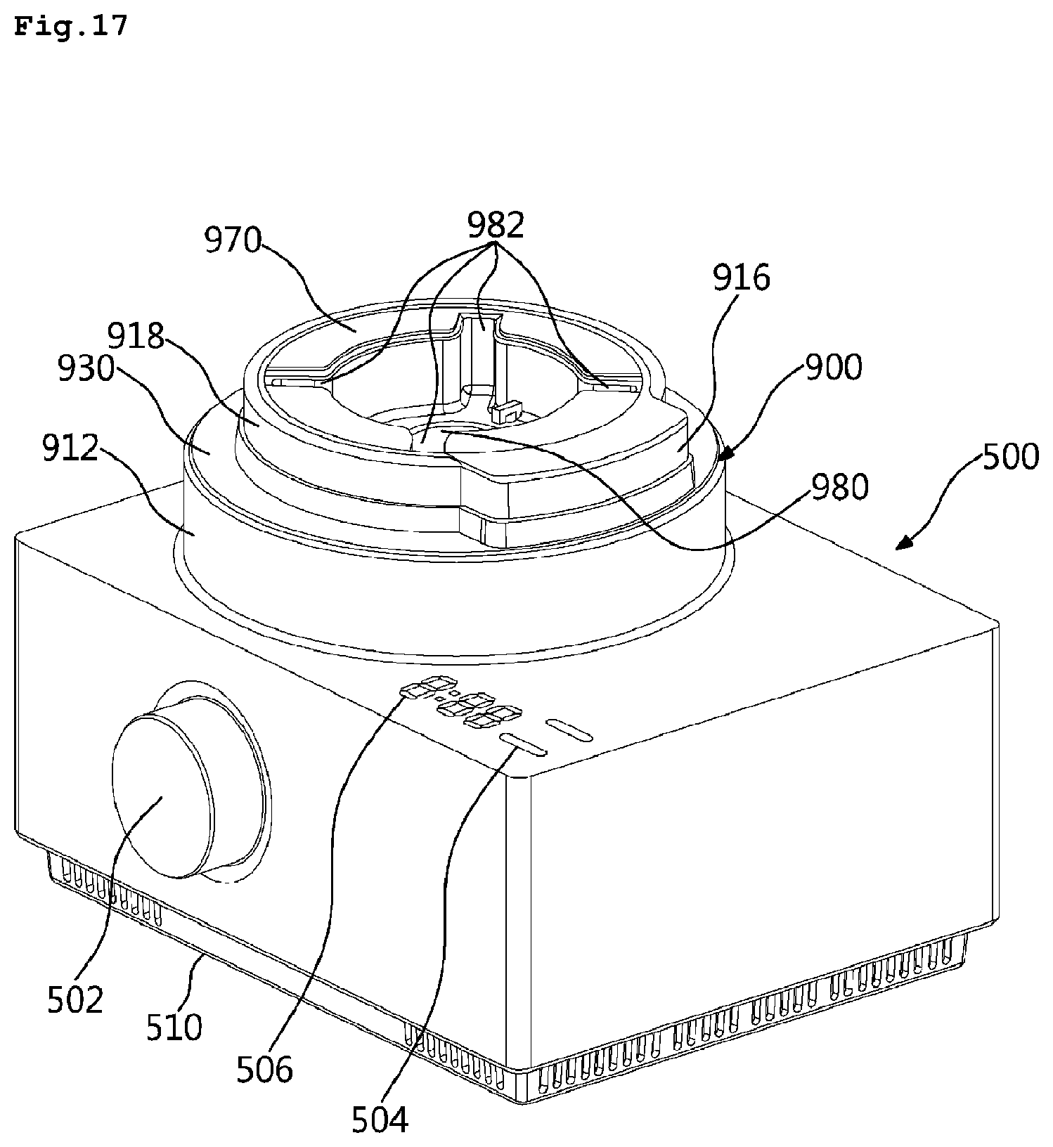 Patent US12303073 Figure 17 – Blender