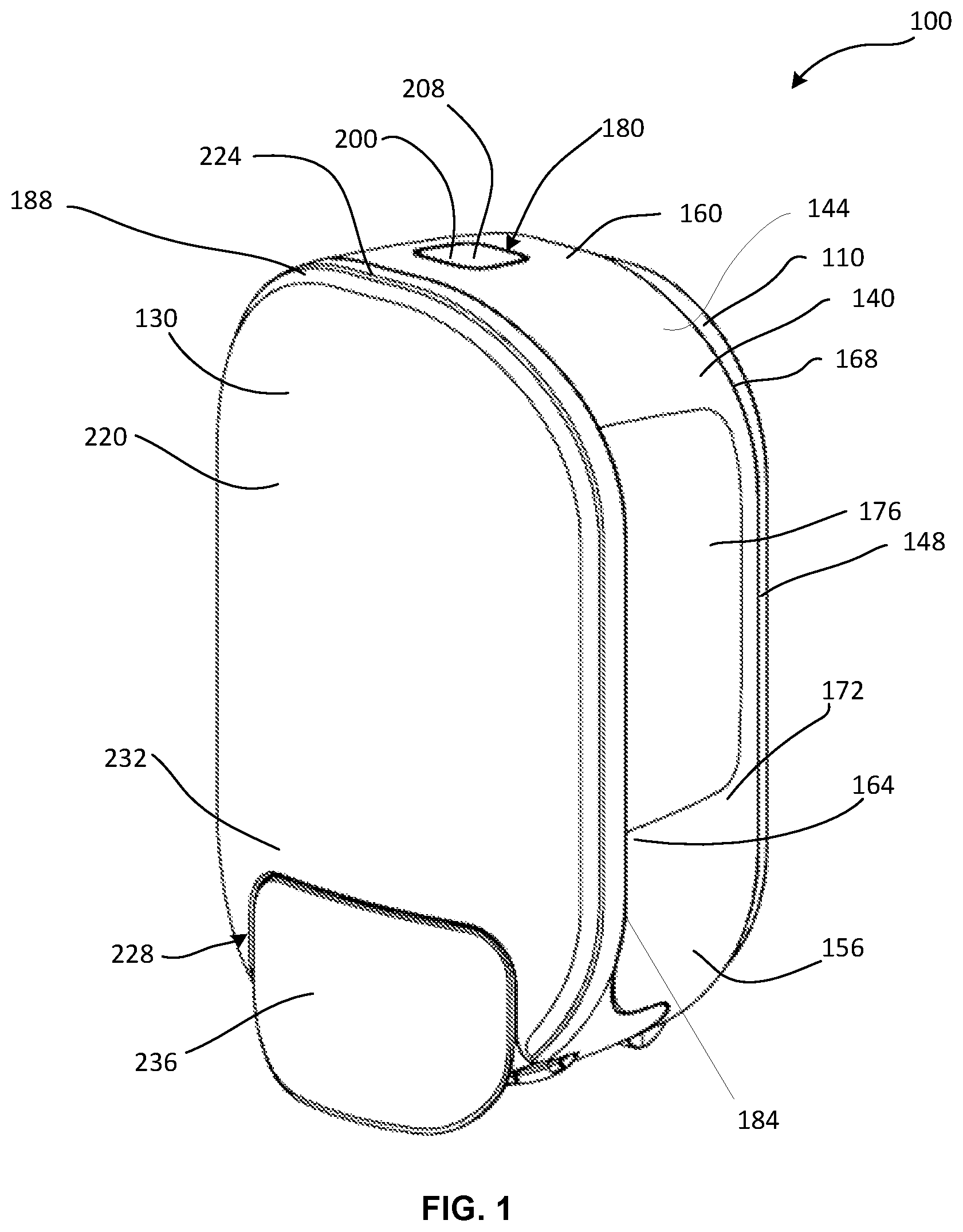 Patent US12303079 Figure 1 – Dispenser system