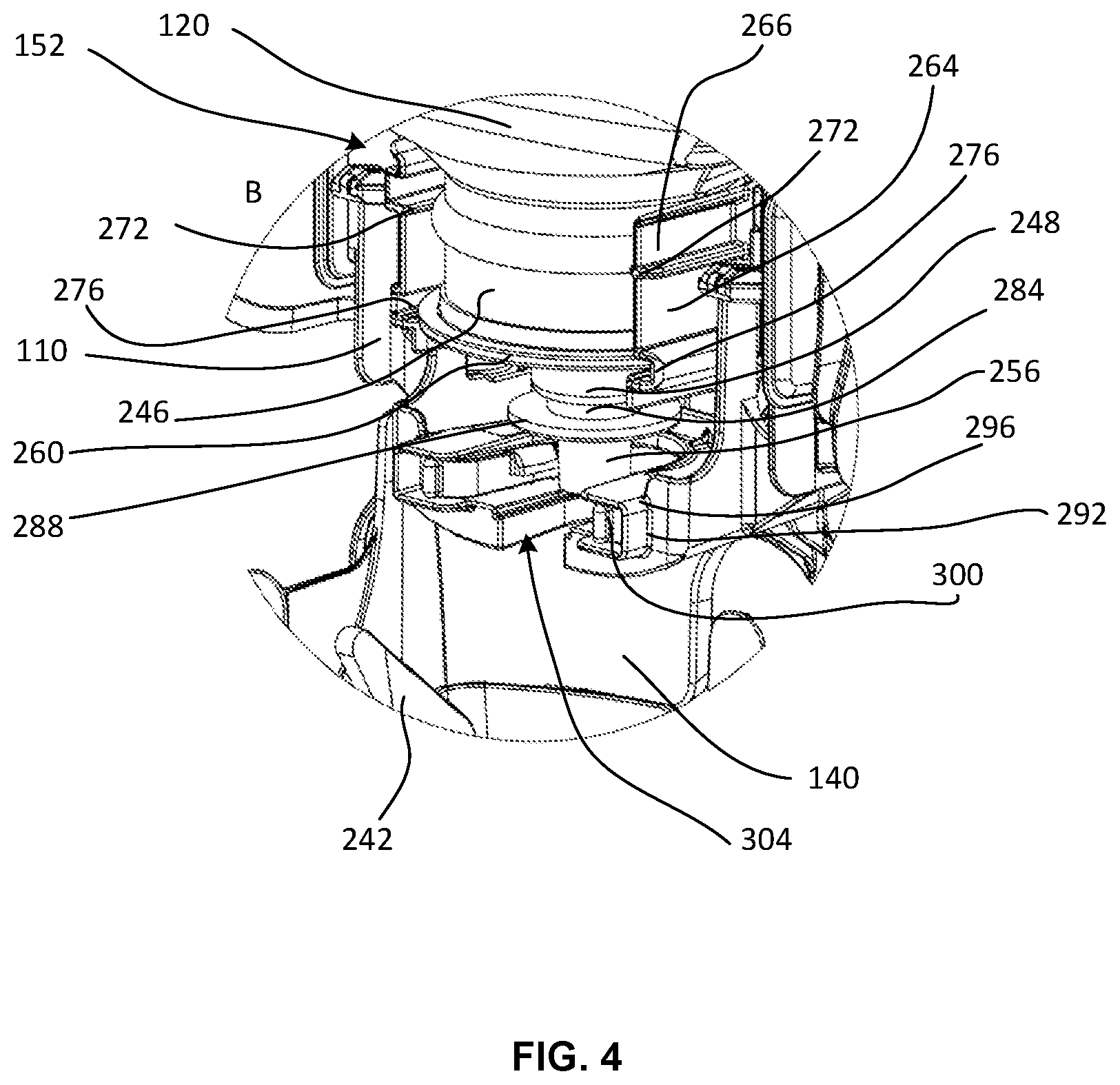Patent US12303079 Figure 4 – Dispenser system