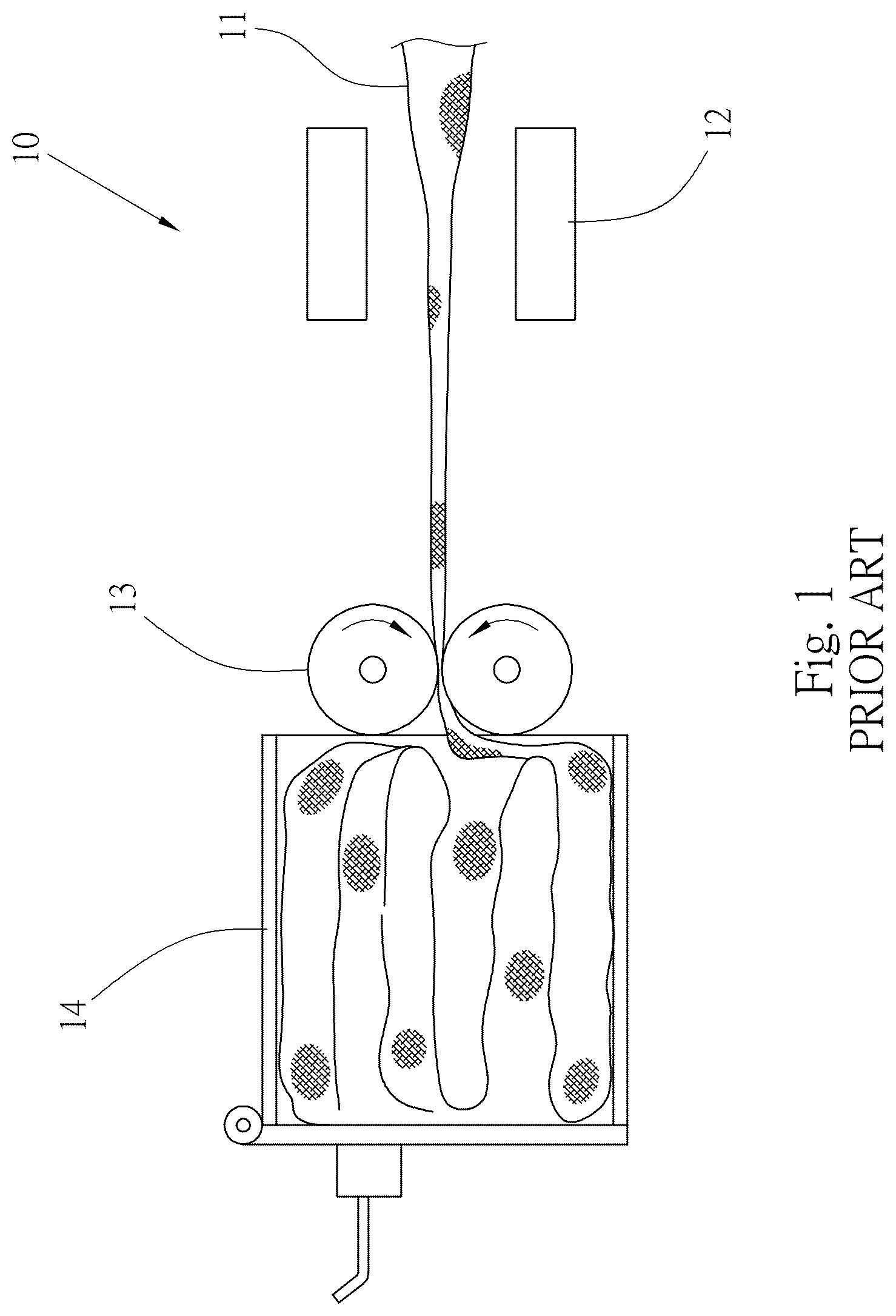 Patent US12303080 Figure 1 – Manufacturing method and manufacturing equipment for corrugated net