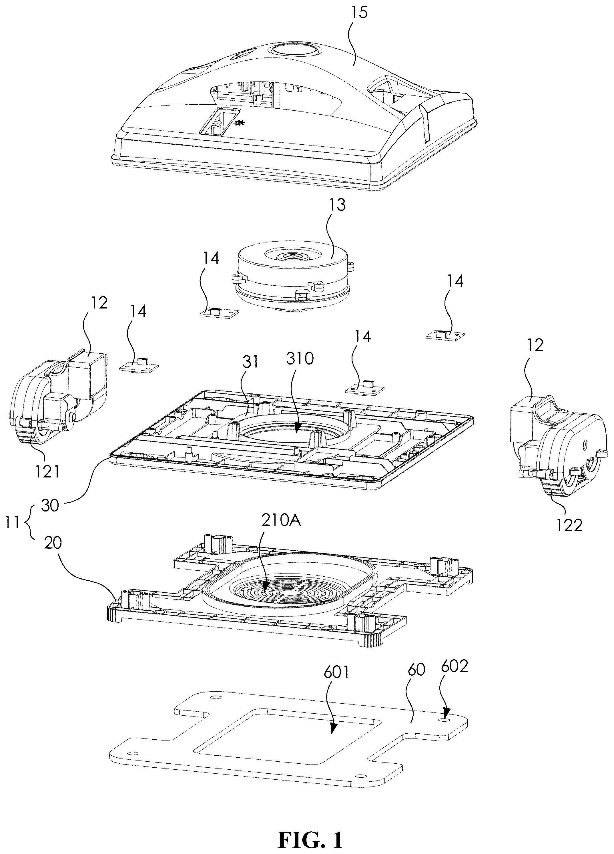Patent US12303081 Figure 1 – Self-propelled device