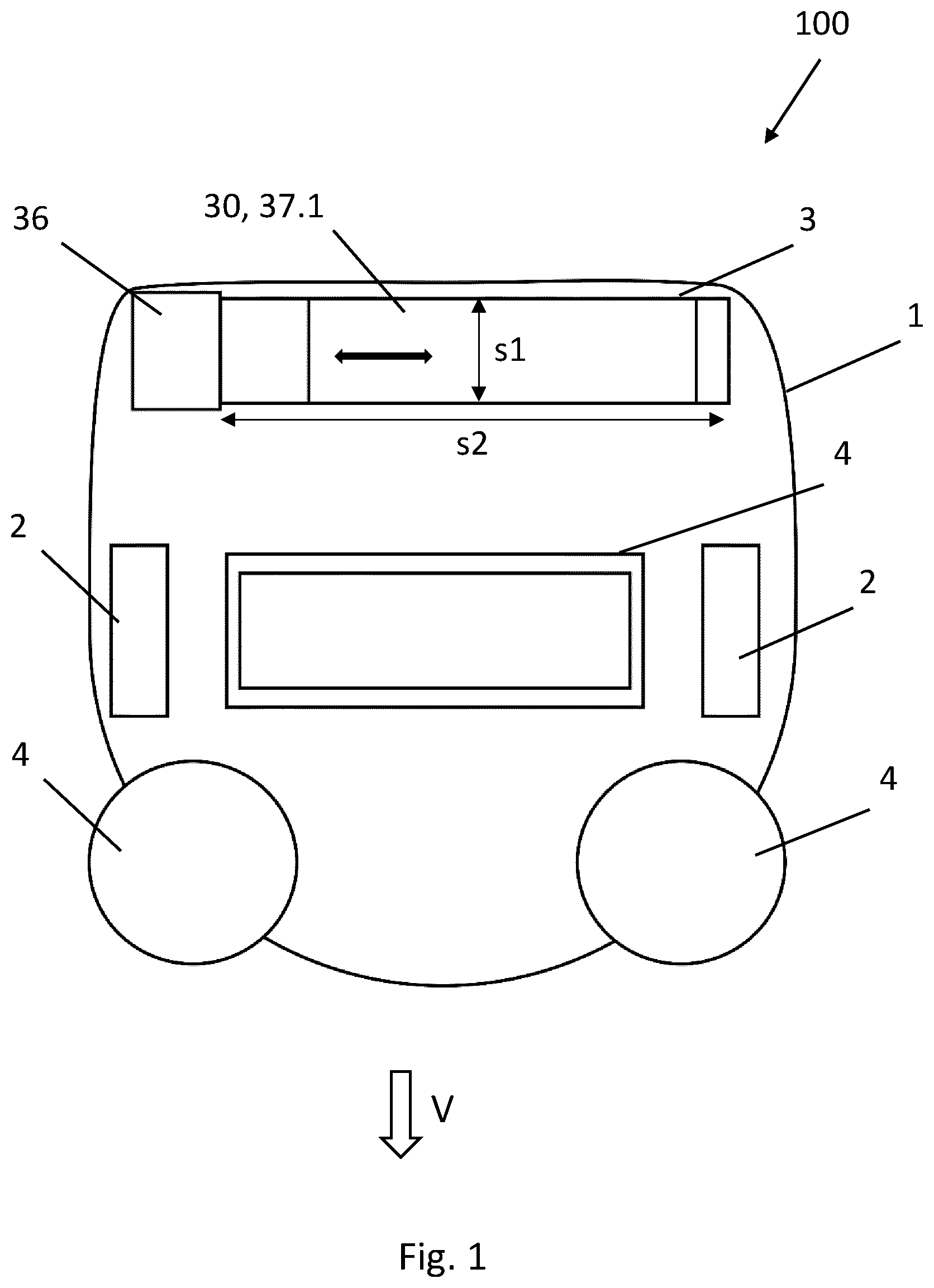 Patent US12303084 Figure 1 – Cleaning device for wet cleaning