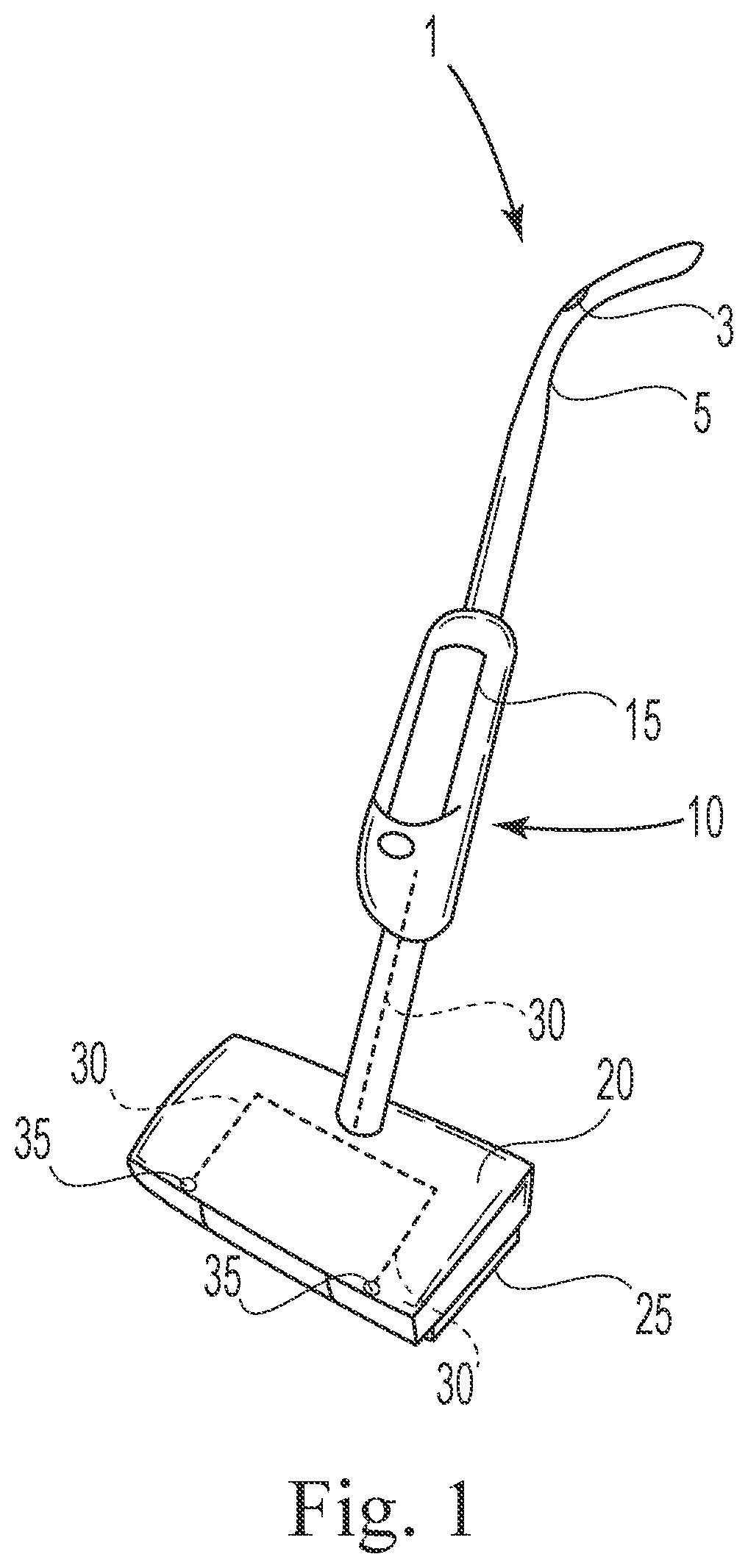 Patent US12303086 — Method of engaging a floor treatment composition dispensing package — Figure 1