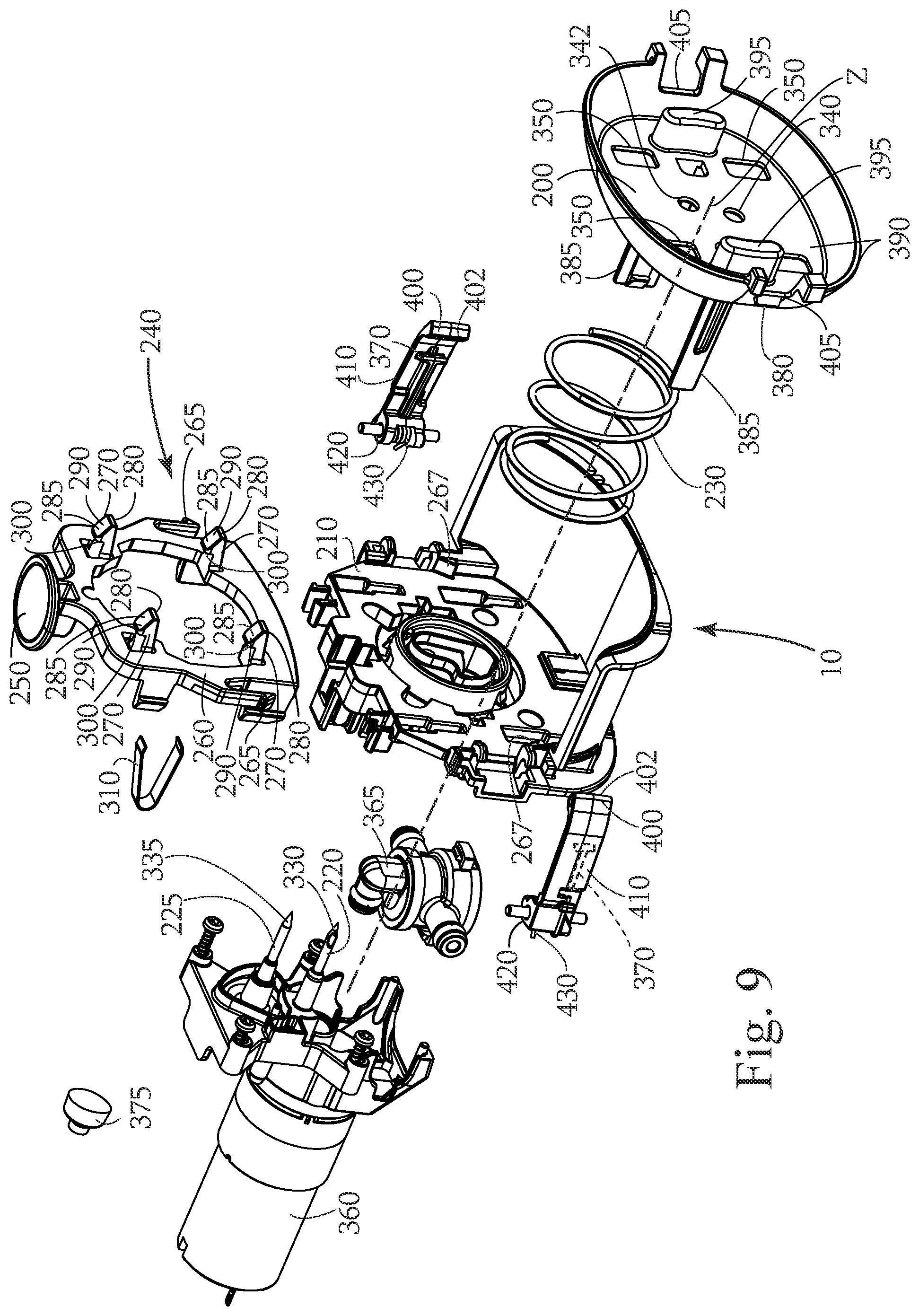 Patent US12303086 Figure 7 – Method of engaging a floor treatment composition dispensing package