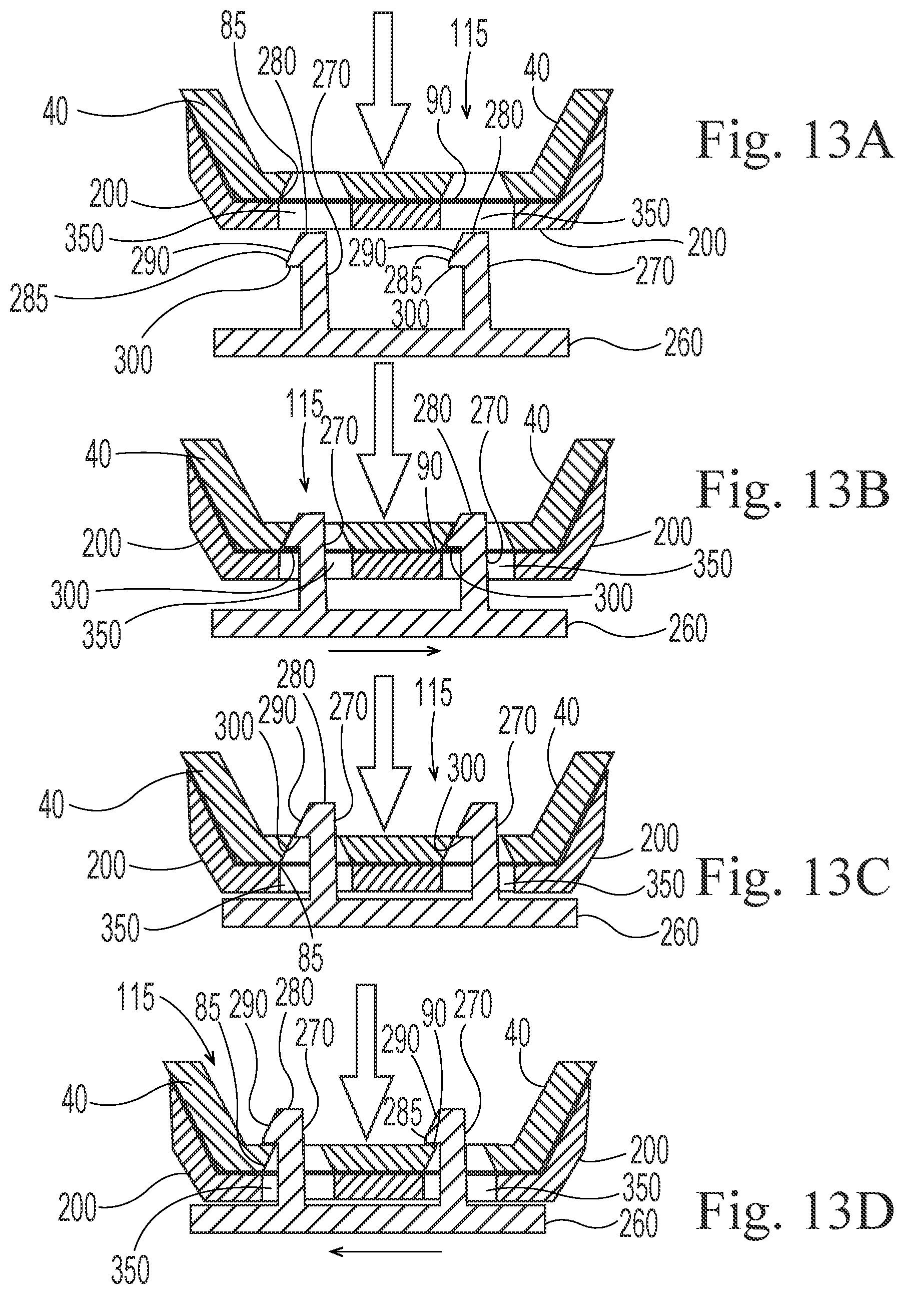 Patent US12303086 Figure 11 – Method of engaging a floor treatment composition dispensing package