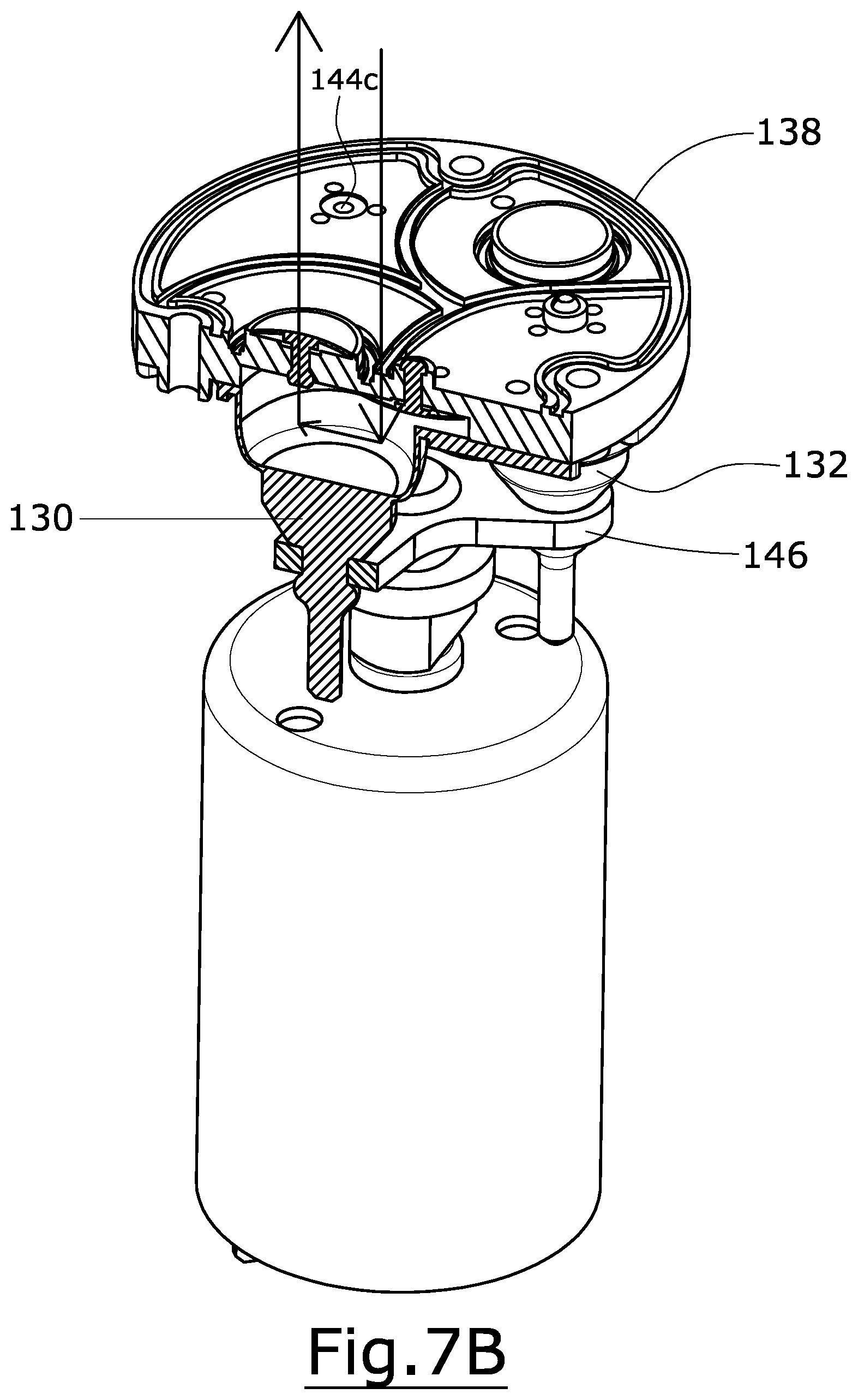 Patent US12303087 Figure 7 – Floor cleaning apparatus and liquid delivery assembly for use in floor cleaning apparatus